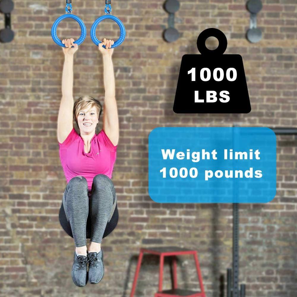 Anillos de Gimnasia Ninja Dolibest 2 Paquete Azul 45.72 cm