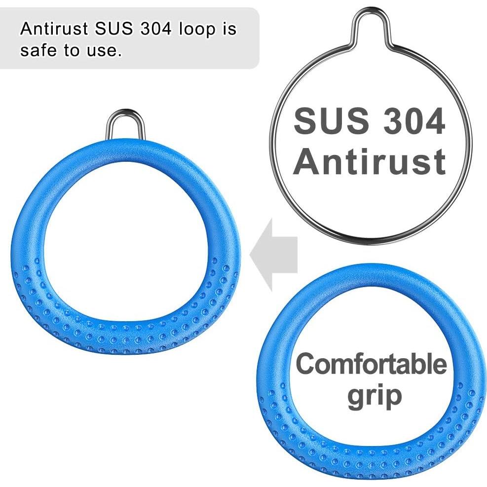 Anillos de Gimnasia Ninja Dolibest 2 Paquete Azul 45.72 cm