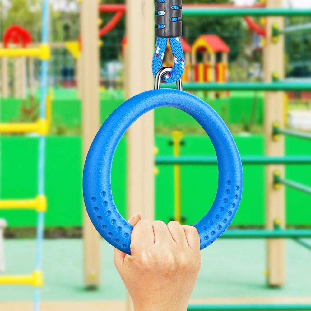 Anillos de Gimnasia Ninja Dolibest 2 Paquete Azul 45.72 cm
