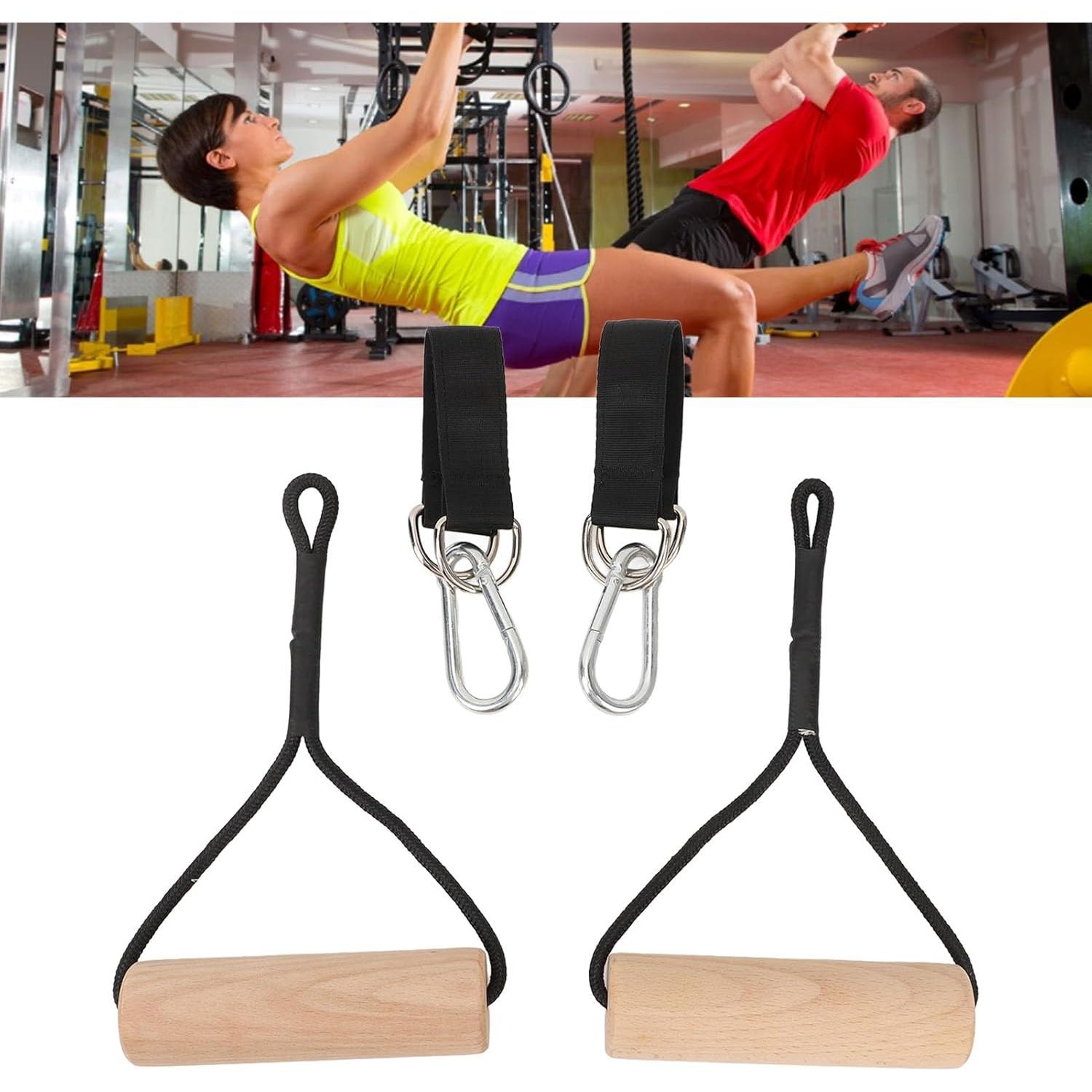 Anillas de Gimnasia de Madera ZIZEV 200kg Entrenador Multifuncional