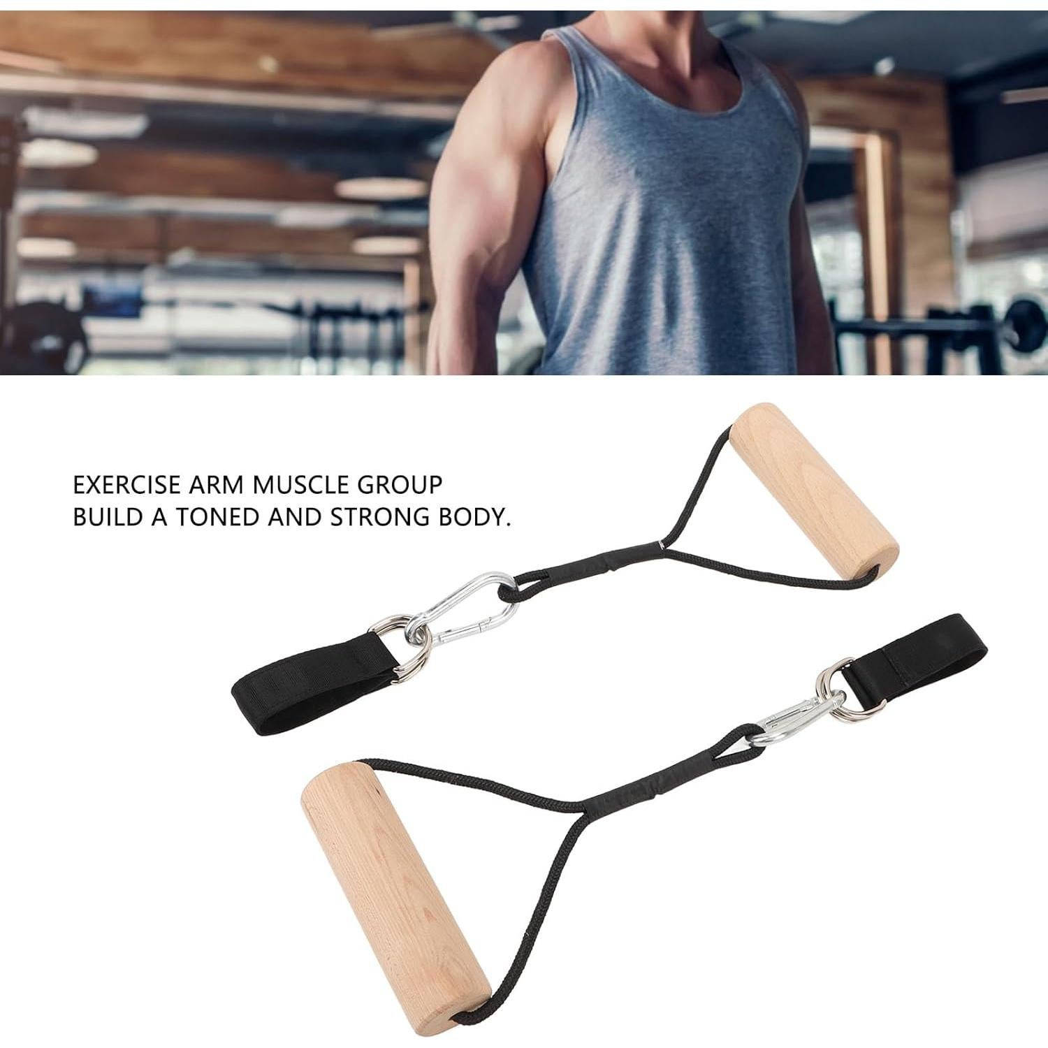 Anillas de Gimnasia de Madera ZIZEV 200kg Entrenador Multifuncional