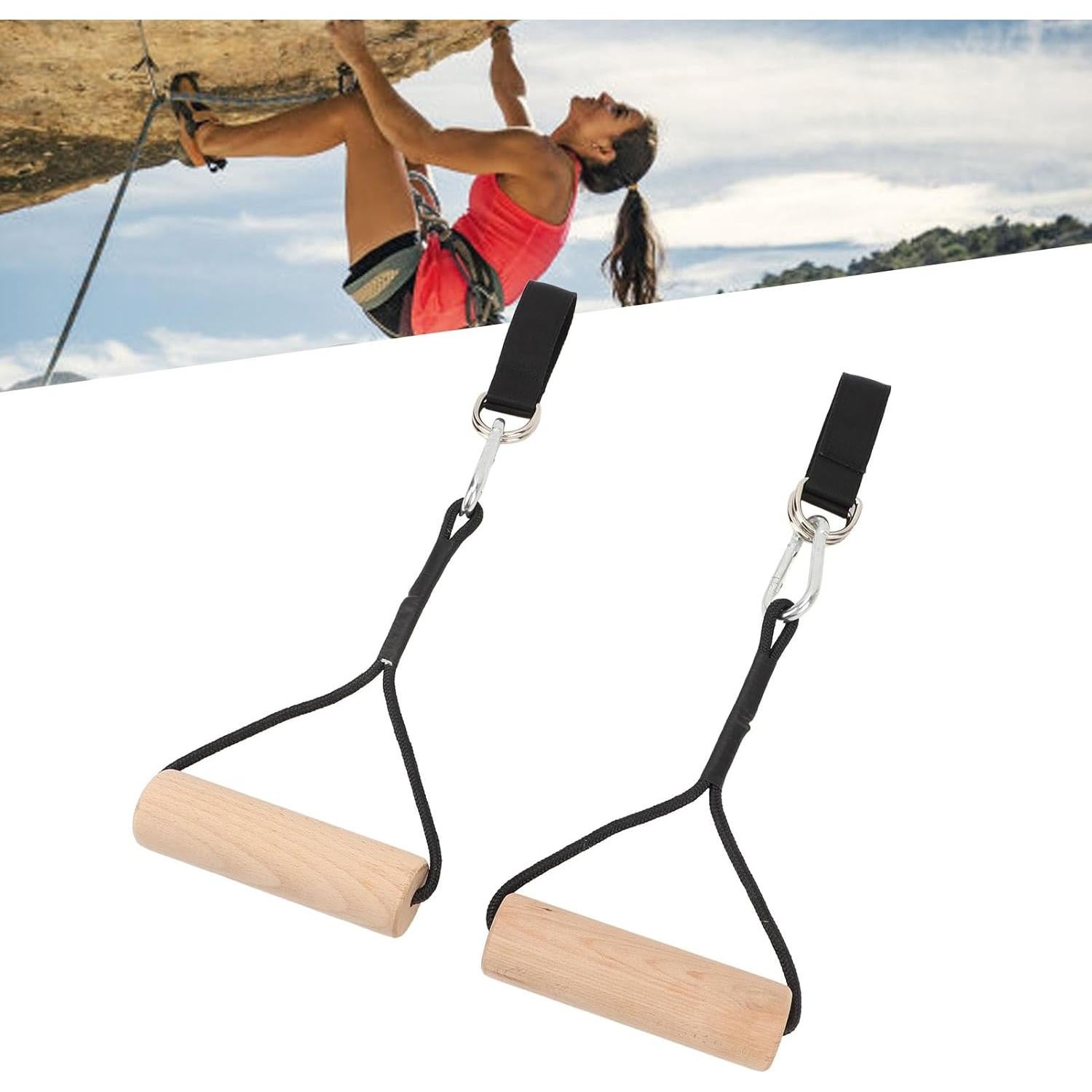 Anillas de Gimnasia de Madera ZIZEV 200kg Entrenador Multifuncional