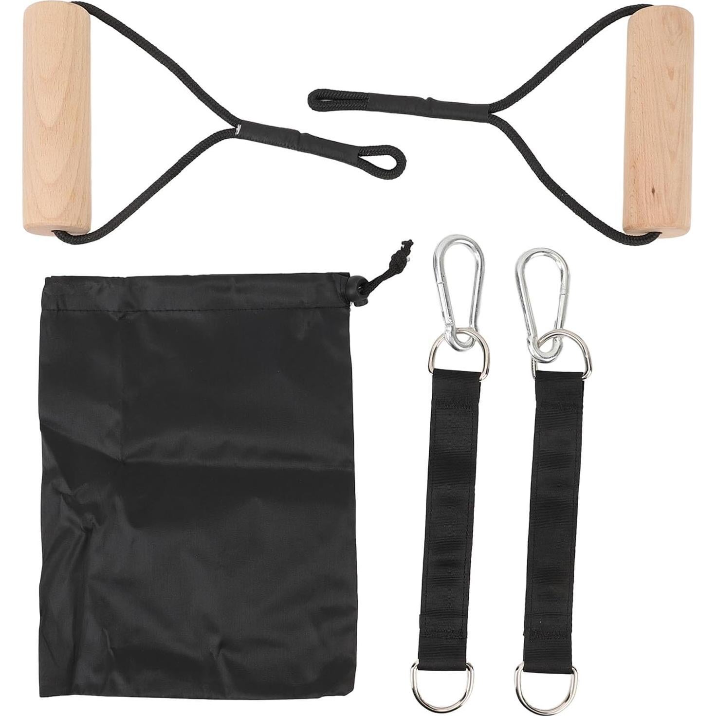 Anillas de Gimnasia de Madera ZIZEV 200kg Entrenador Multifuncional