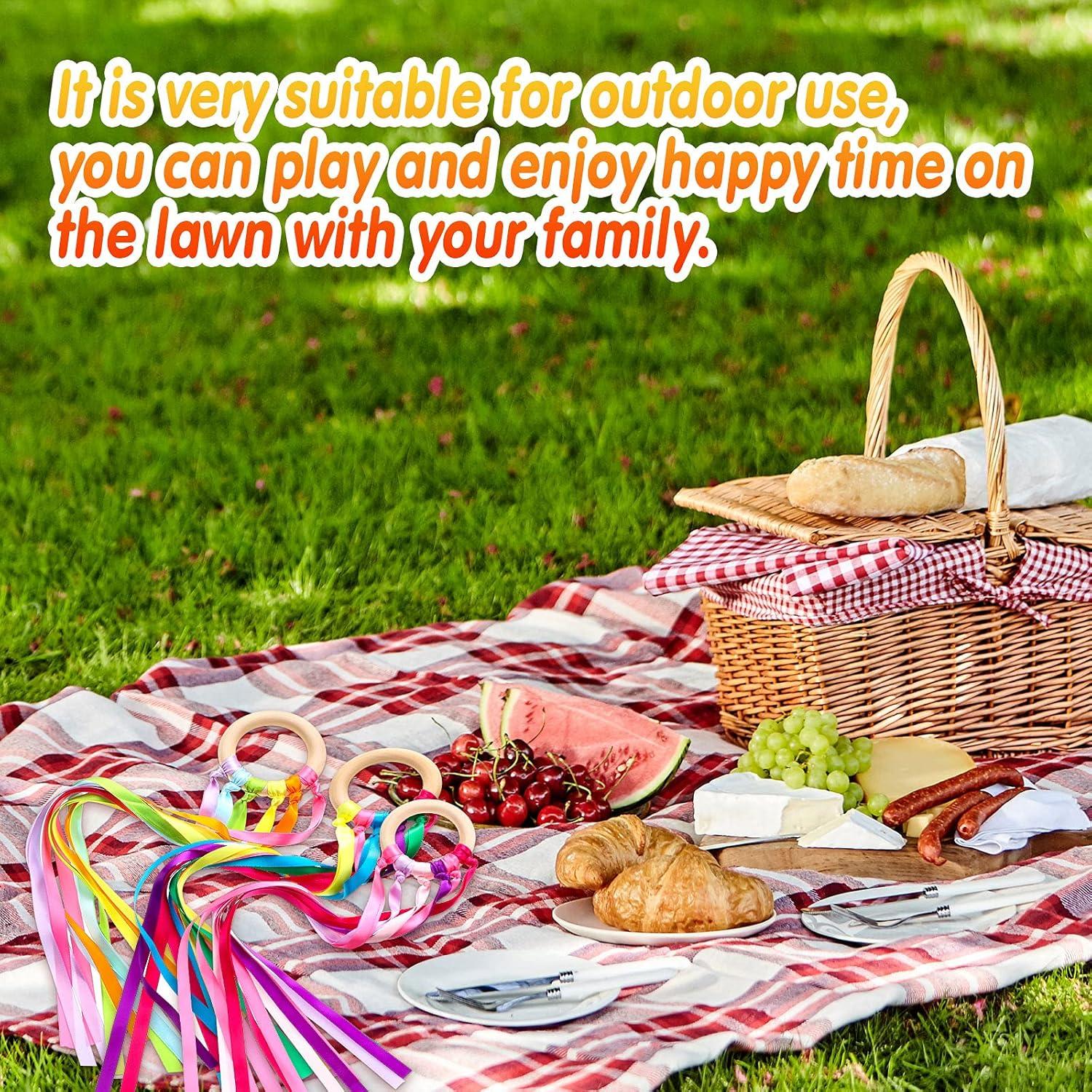 Varitas de Cinta Arcoíris Sumind 6 Pcs para Niños - Juguete Educativo