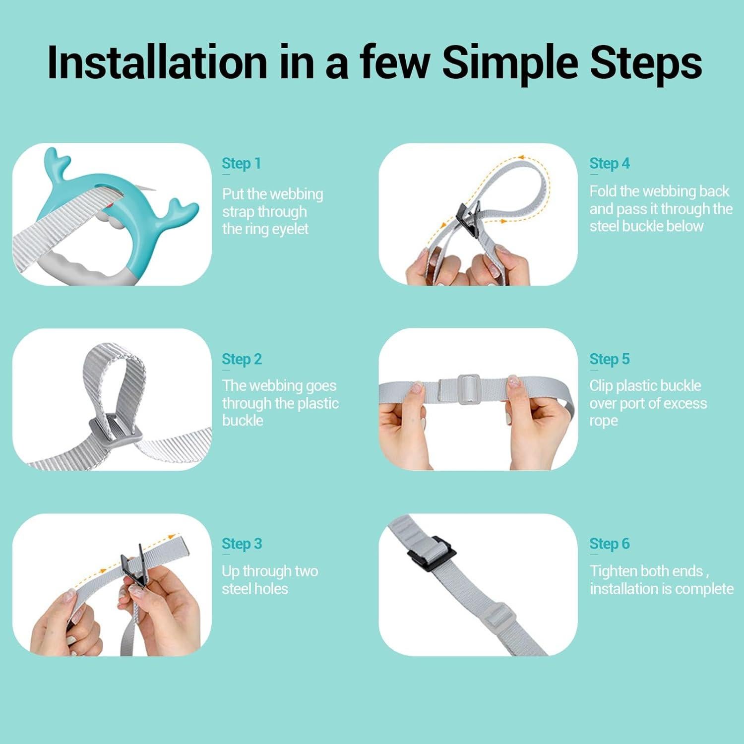 Anillas de Gimnasia YESIMET YST-GR-MBL2 Ajustables para Niños