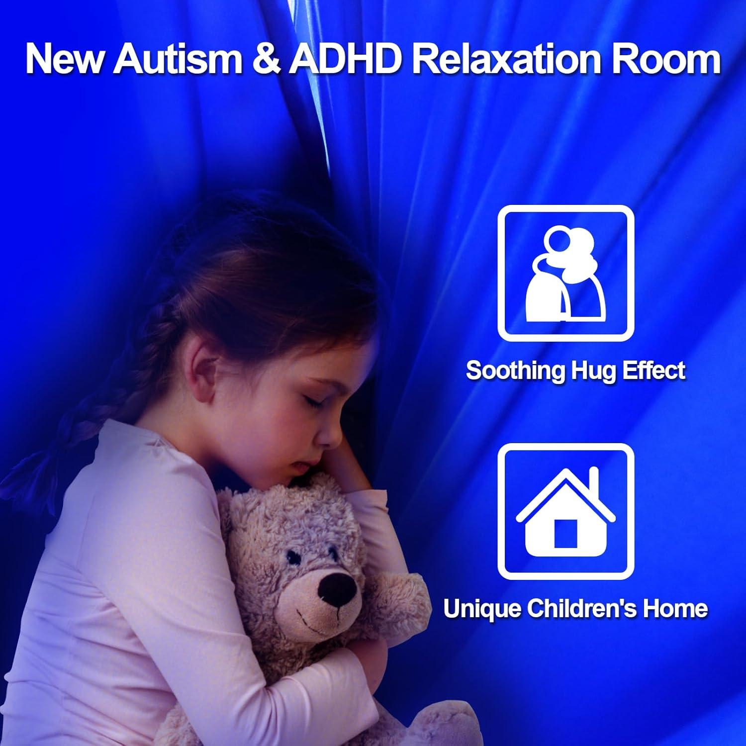 Columpio Sensorial PikDos Terapéutico Ajustable 150x150cm Azul