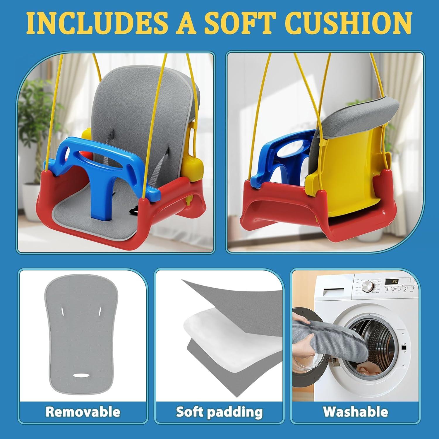 Columpio Plegable para Niños JWPEHOE Azul 6.79 kg