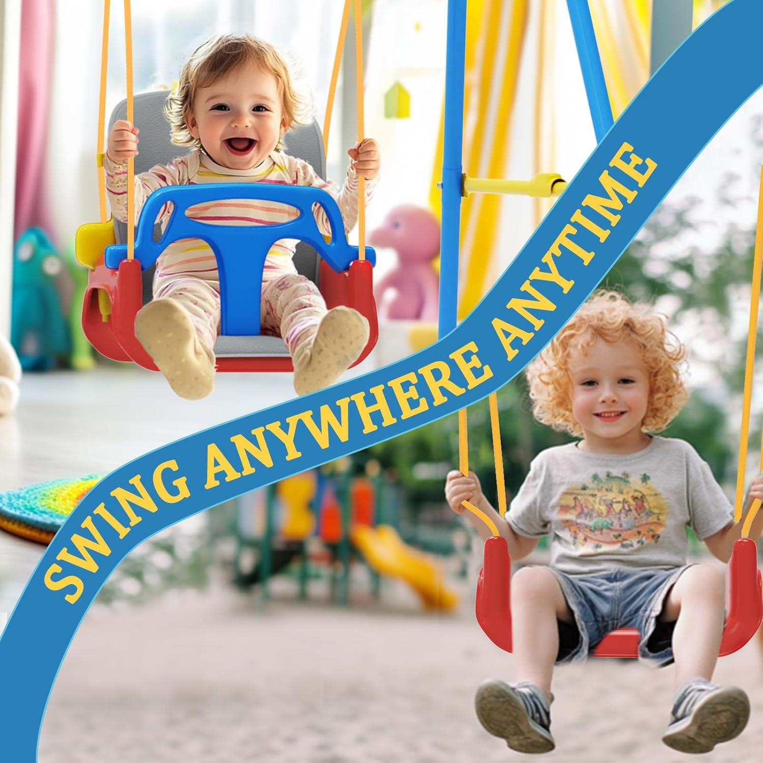 Columpio Plegable para Niños JWPEHOE Azul 6.79 kg