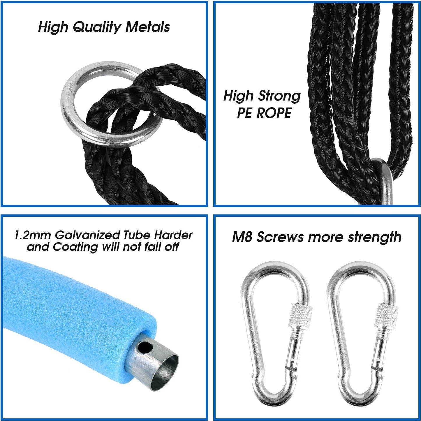 Columpio para Niños Odoland 60.96 cm Multicolor con Cuerdas Ajustables