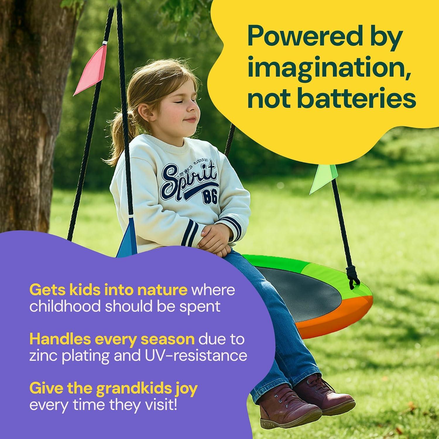 Columpio de Plato PLAYVIBE 101.6 cm Multicolor 200 kg