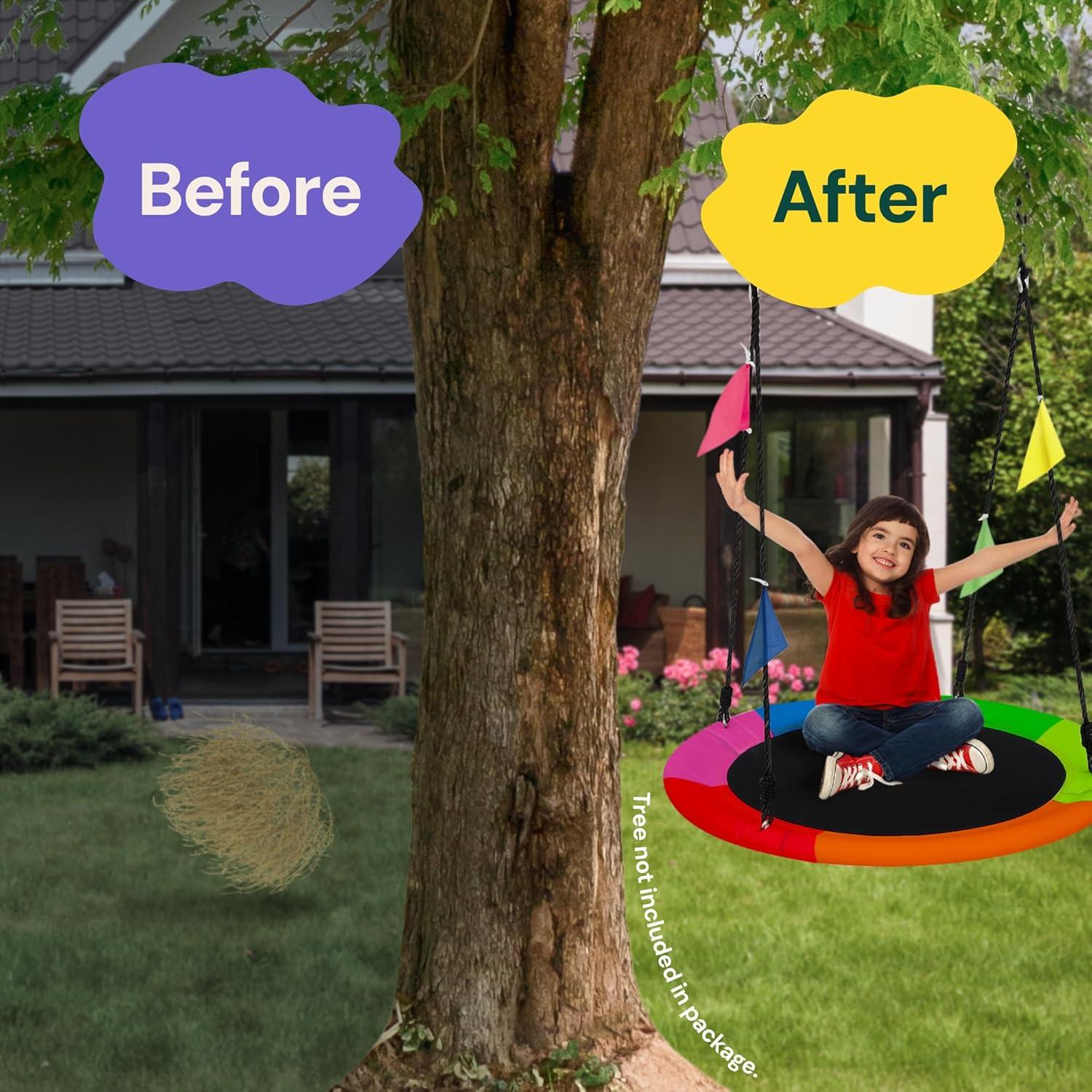 Columpio de Plato PLAYVIBE 101.6 cm Multicolor 200 kg