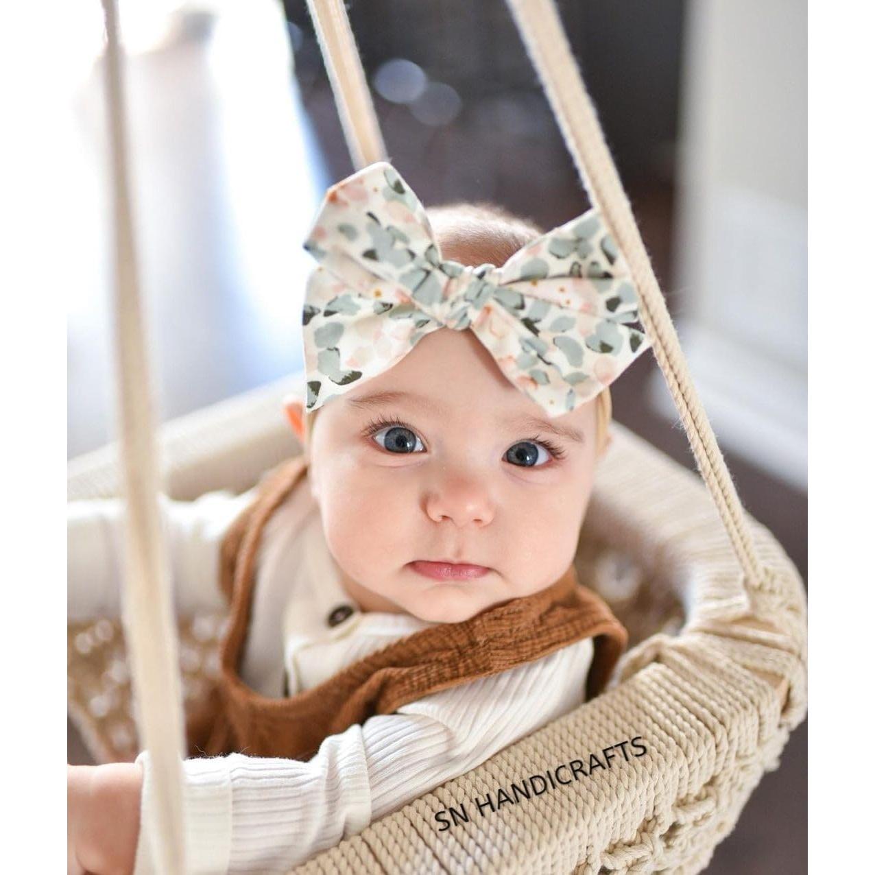 Columpio Boho para Bebés SN HANDICRAFTS - Macramé 100% Algodón