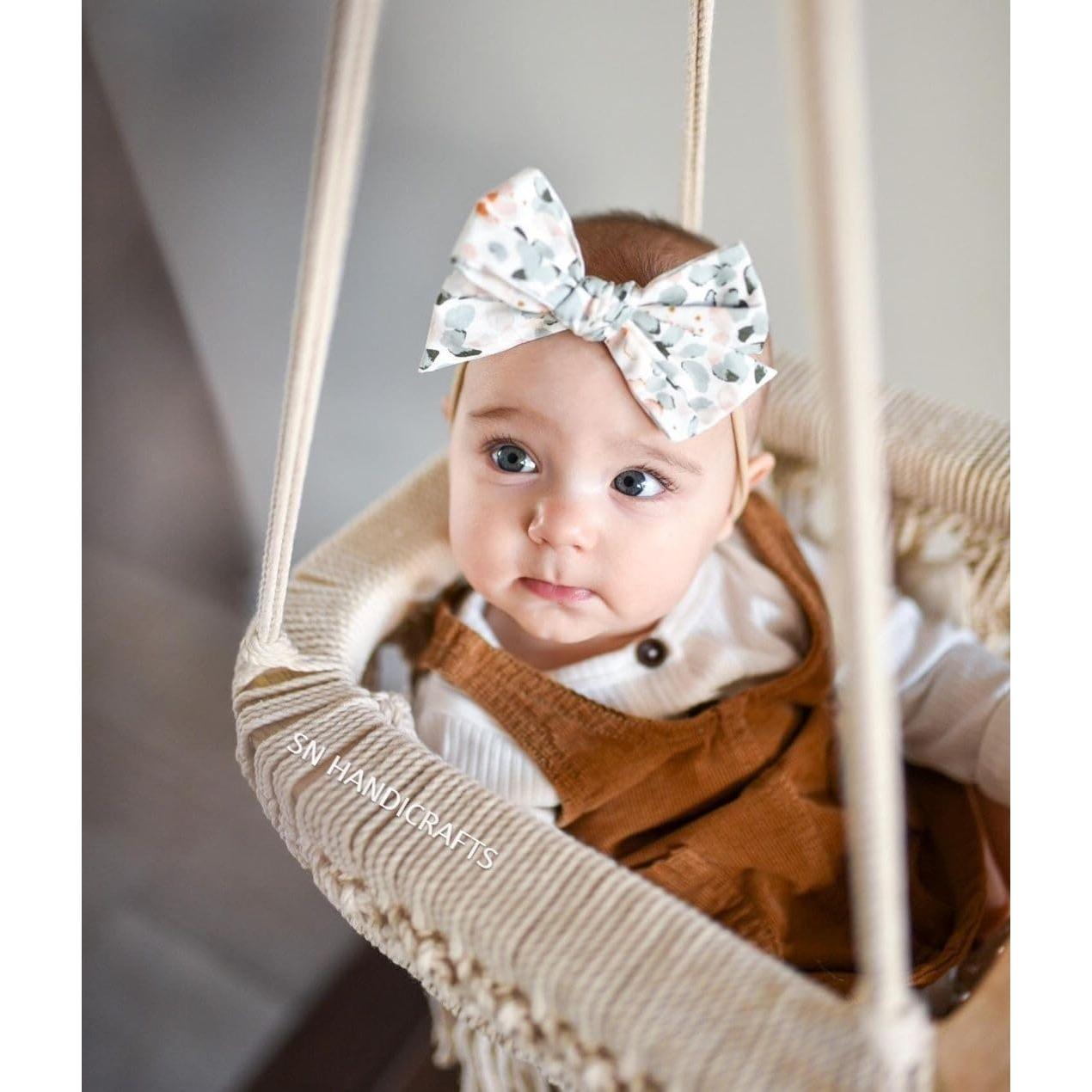 Columpio Boho para Bebés SN HANDICRAFTS - Macramé 100% Algodón