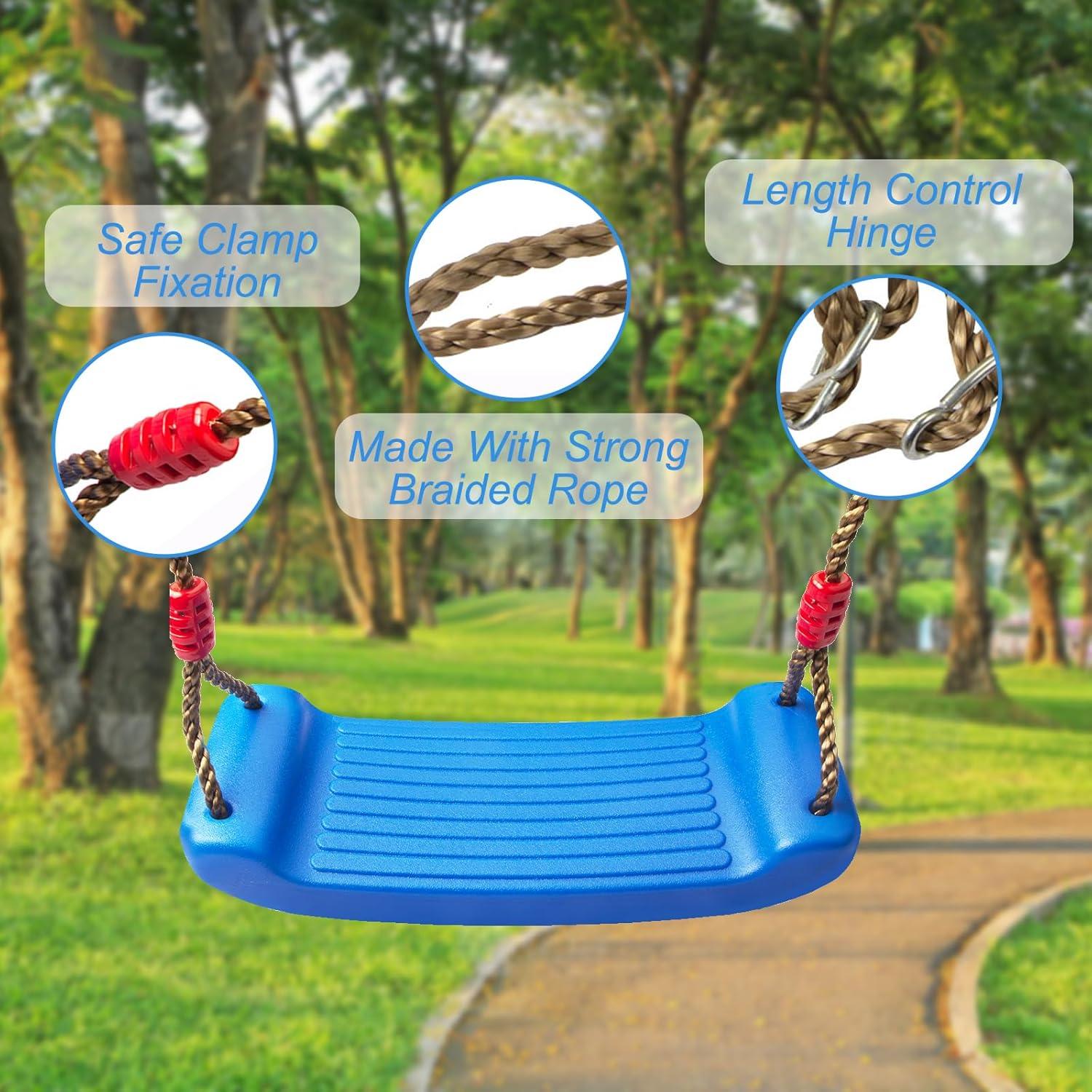 Asiento de Columpio IFOYO Azul para Niños Interiores y Exteriores