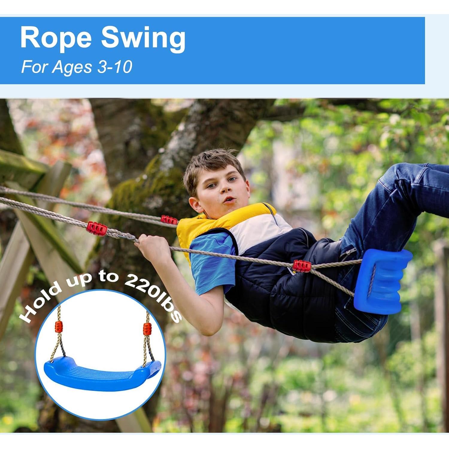 Asiento de Columpio IFOYO Azul para Niños Interiores y Exteriores