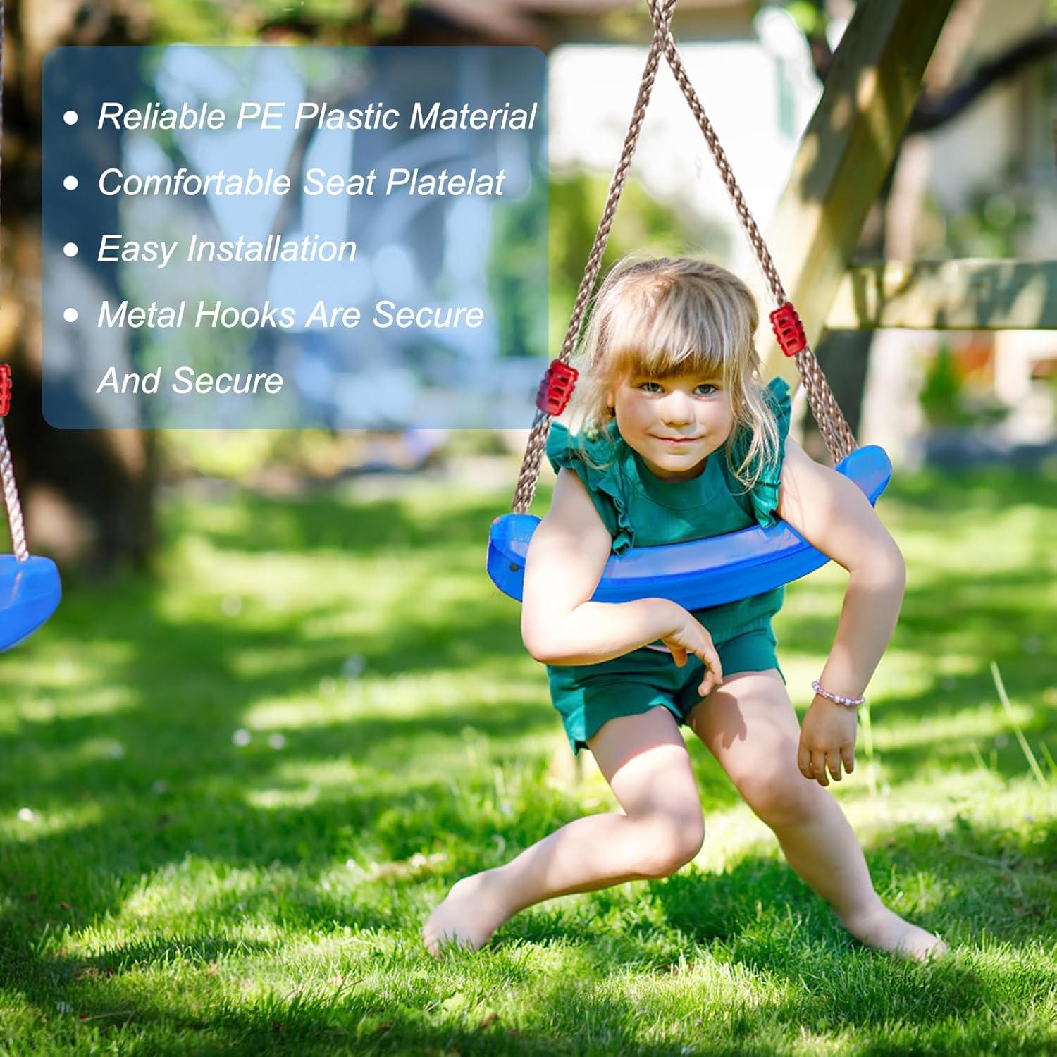 Asiento de Columpio IFOYO Azul para Niños Interiores y Exteriores