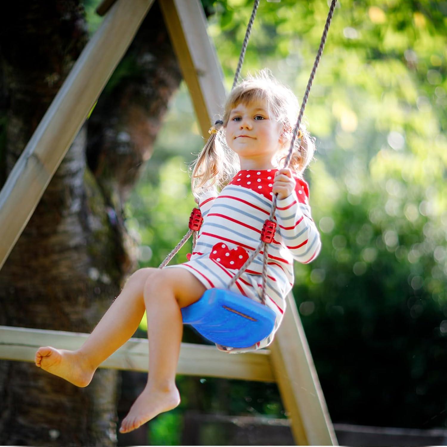 Asiento de Columpio IFOYO Azul para Niños Interiores y Exteriores