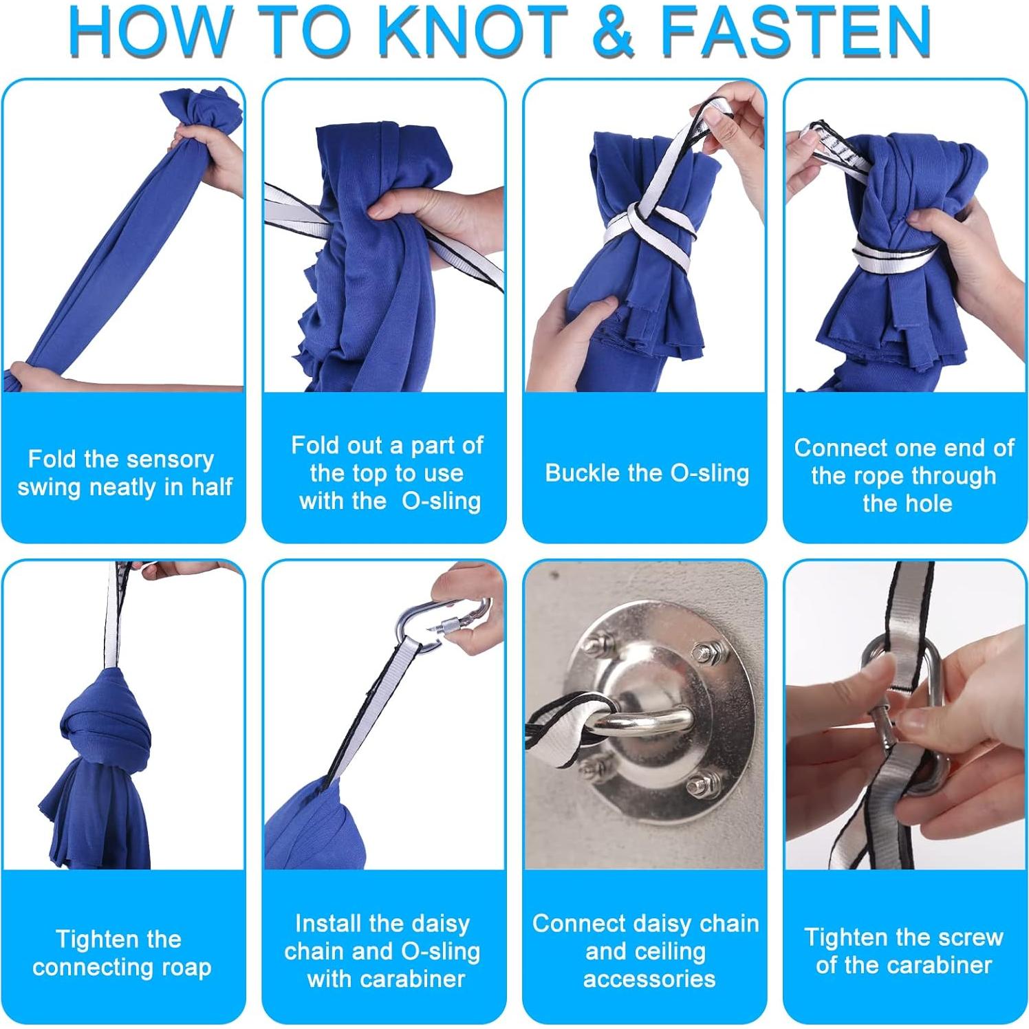 Columpio Sensorial PADIMAT para Niños 279.4x154.9cm Rosa