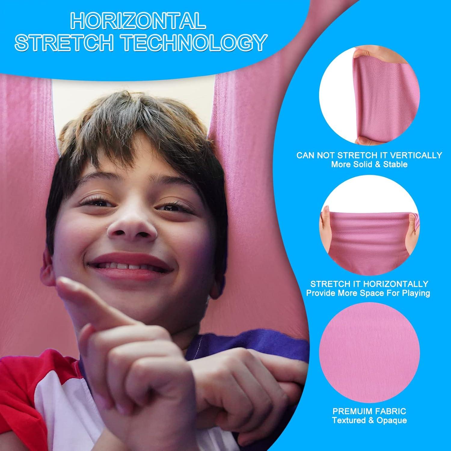 Columpio Sensorial PADIMAT para Niños 279.4x154.9cm Rosa