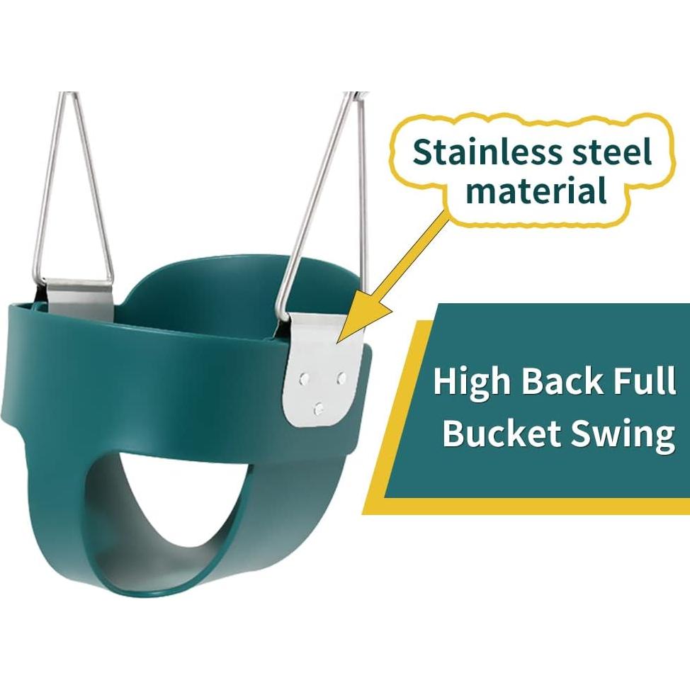 Columpio para Niños Pequeños Take Me Away con Respaldo Alto