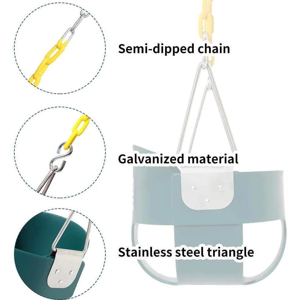 Columpio para Niños Pequeños Take Me Away con Respaldo Alto