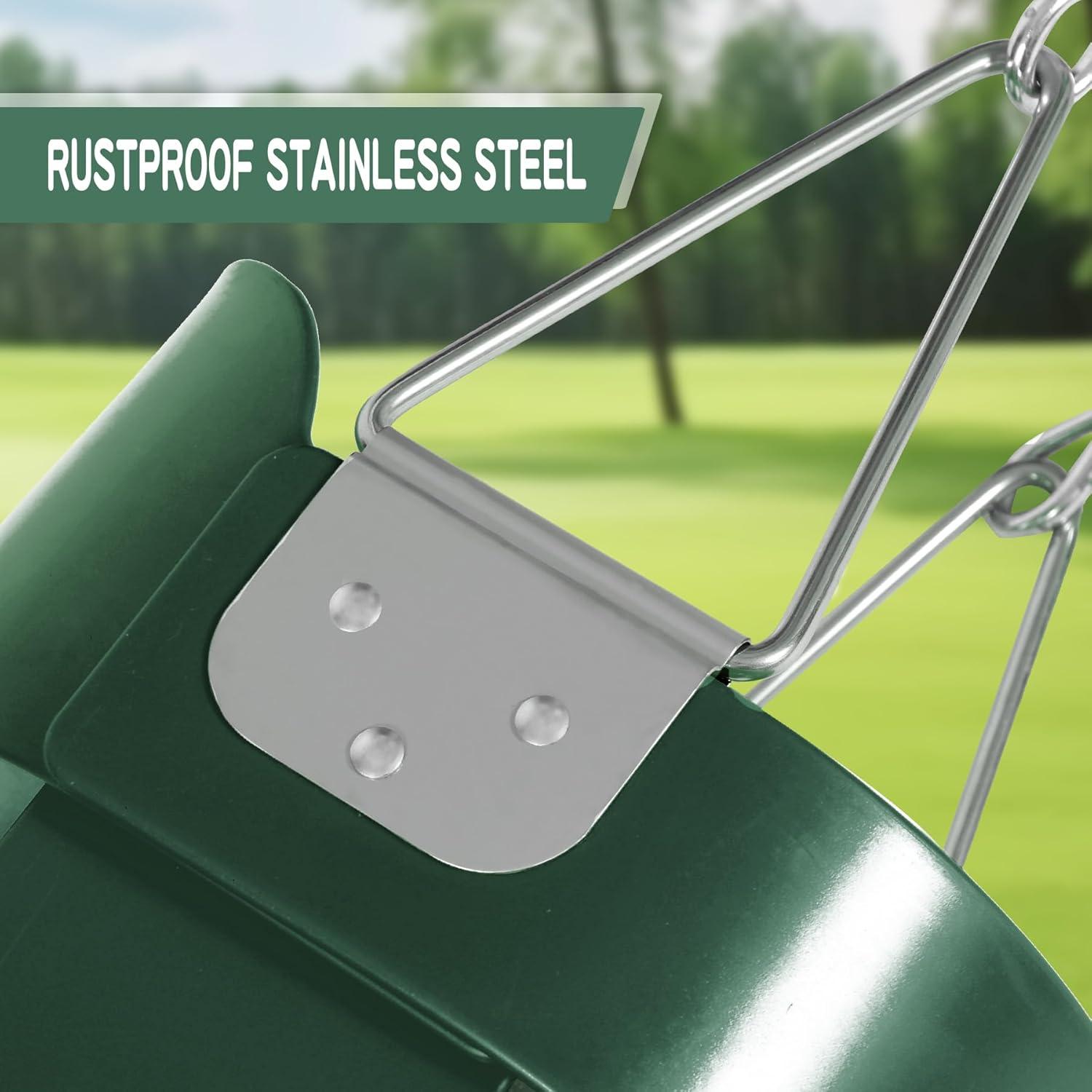 Columpio de Cubo para Niños Domaker Verde con Cadenas Ajustables