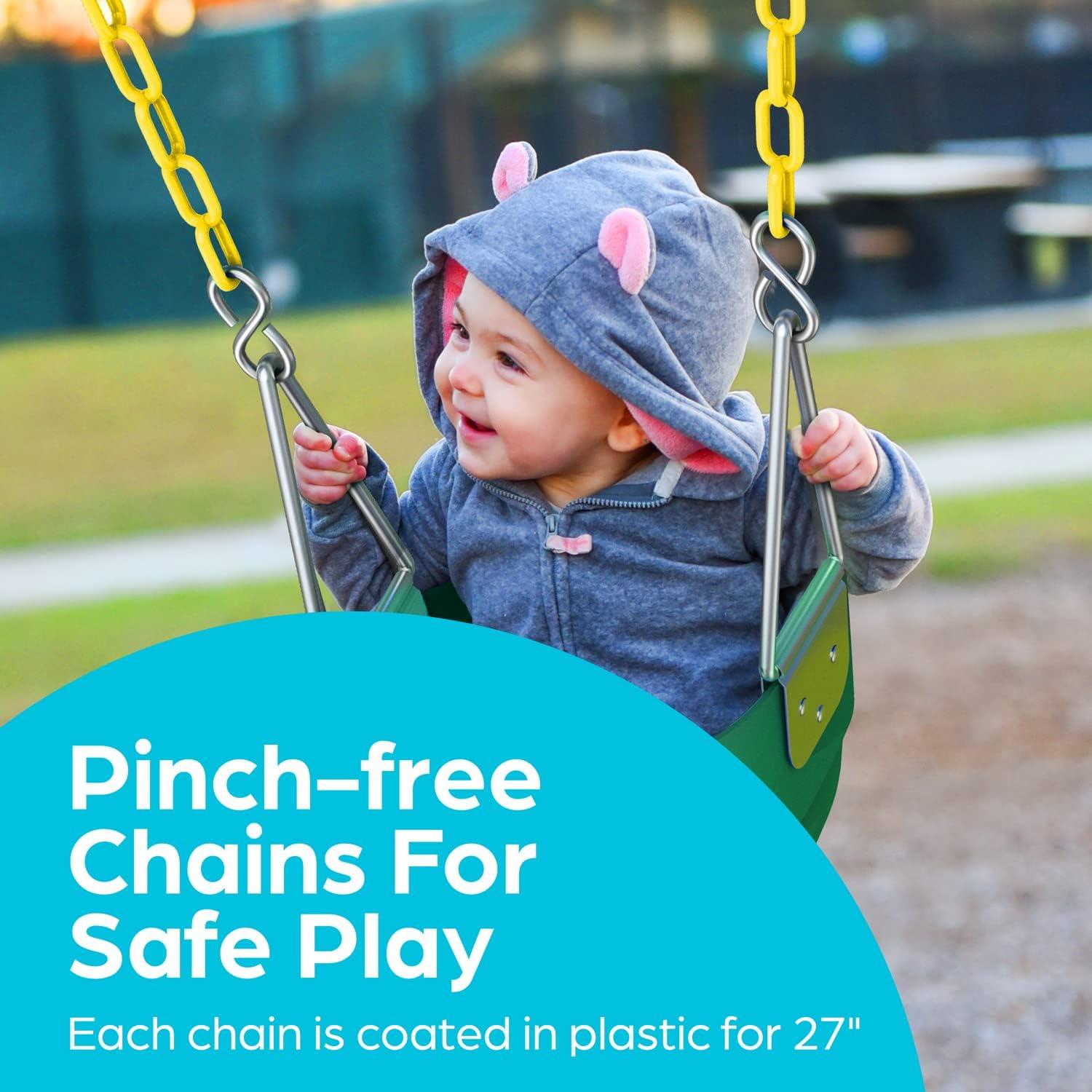 Columpio de Cubo Verde Jungle Gym Kingdom para Bebés - Alta Seguridad