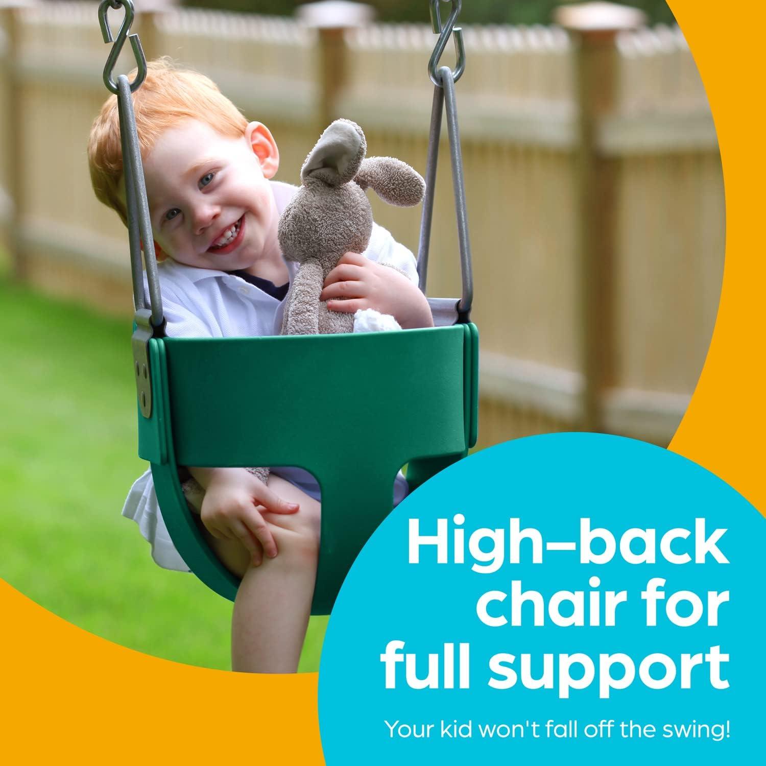 Columpio de Cubo Verde Jungle Gym Kingdom para Bebés - Alta Seguridad