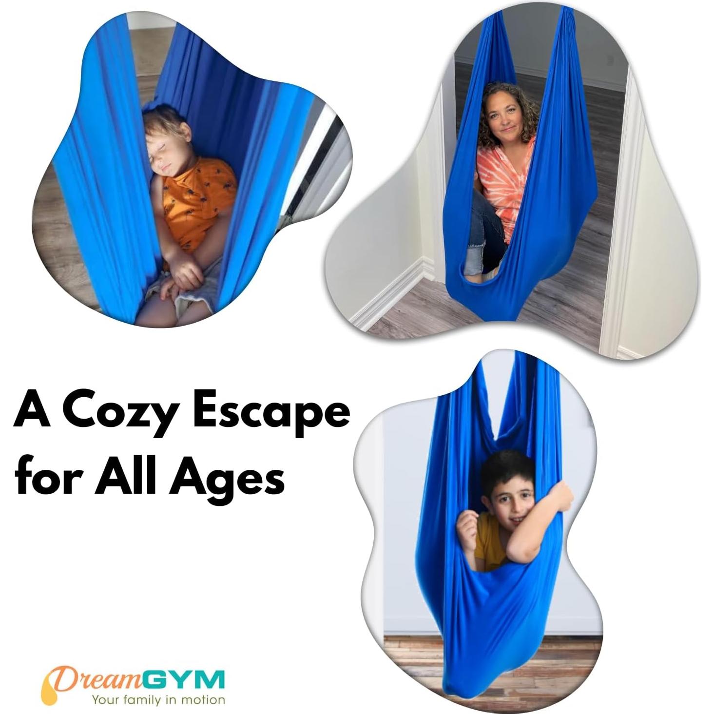 Columpio Sensorial DreamGYM para Puerta Azul - 99.79 kg