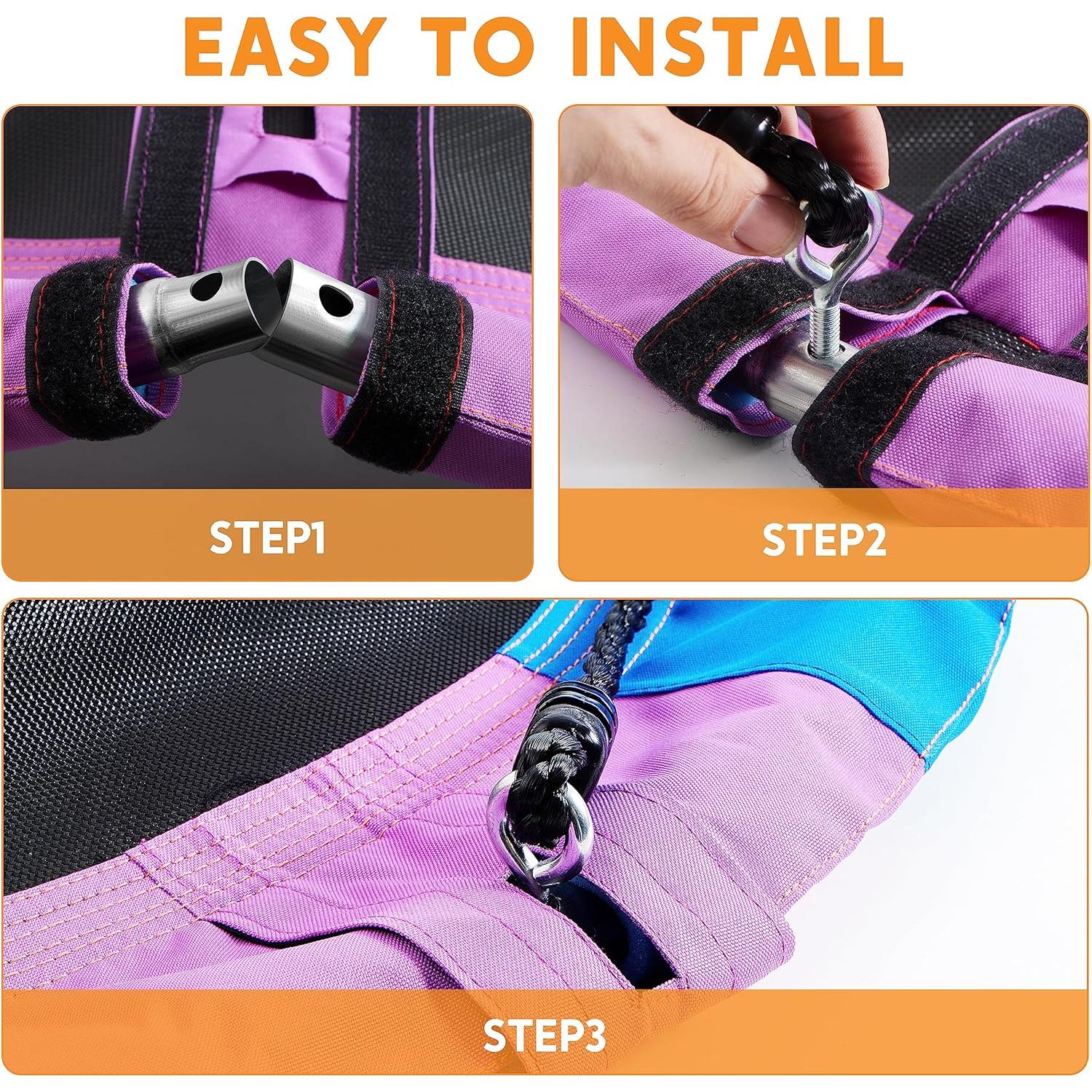 Columpio de Árbol TURFEE 102 cm Arcoíris para Niños