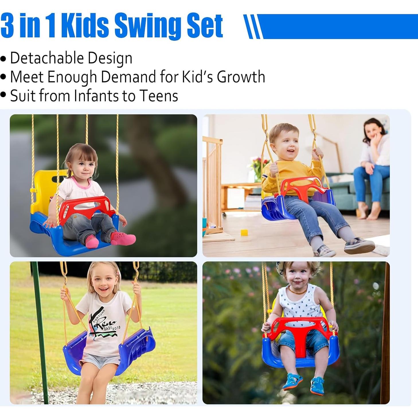 Columpio 3 en 1 IFOYO Marino Ajustable para Niños