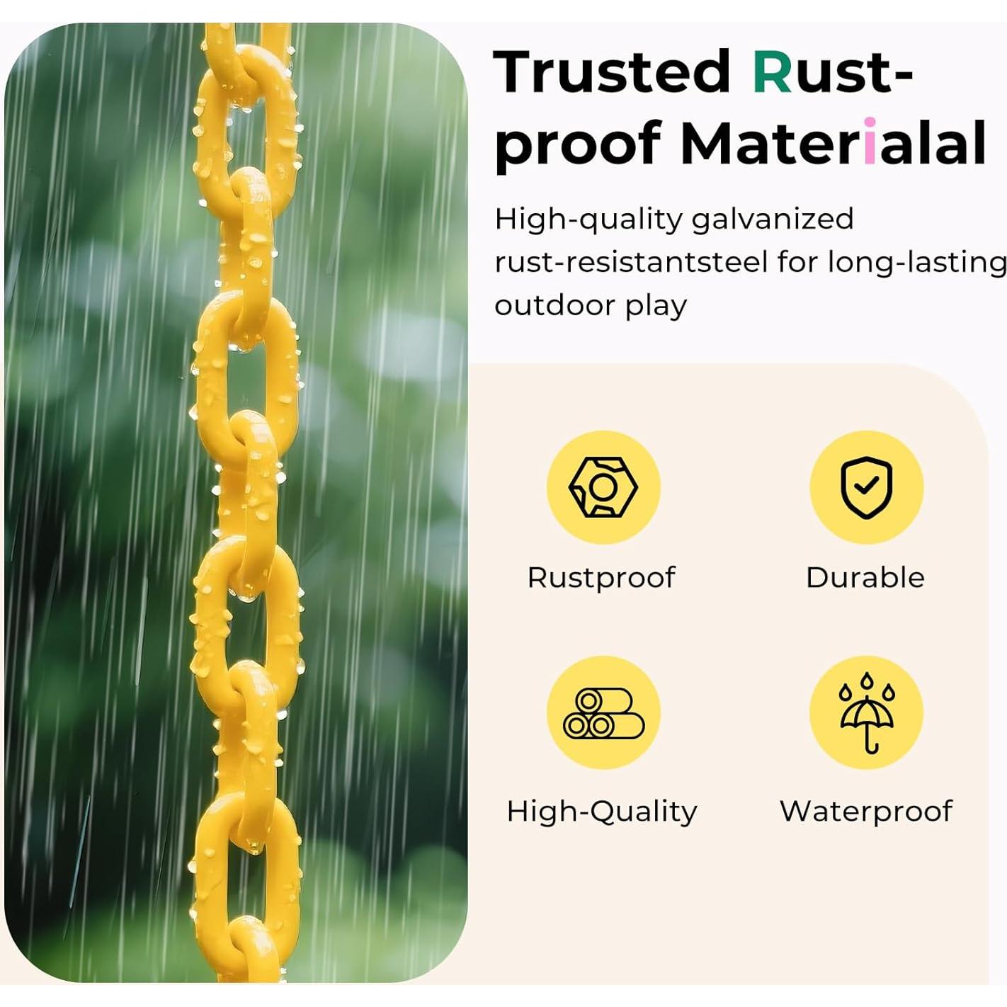 Columpio para Niños DECORLIFE Verde, Cesta 35cm, 150kg