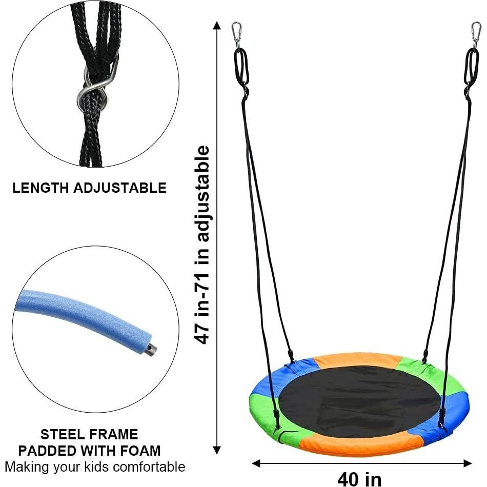 Columpio Redondo Juegoal 40" para Niños - Alta Capacidad 272kg