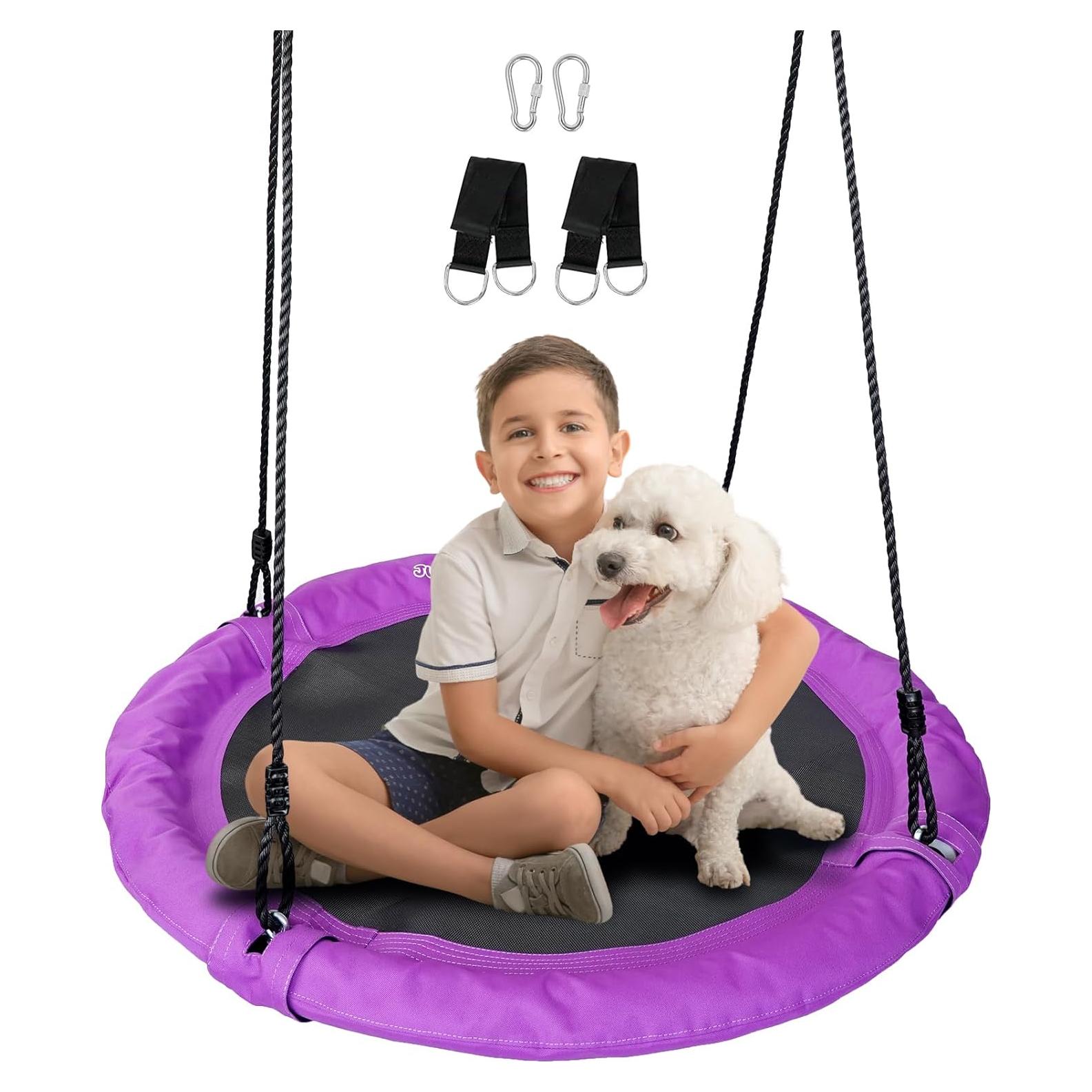 Columpio Plato JUNGLE WELL 100cm Impermeable 900D Púrpura
