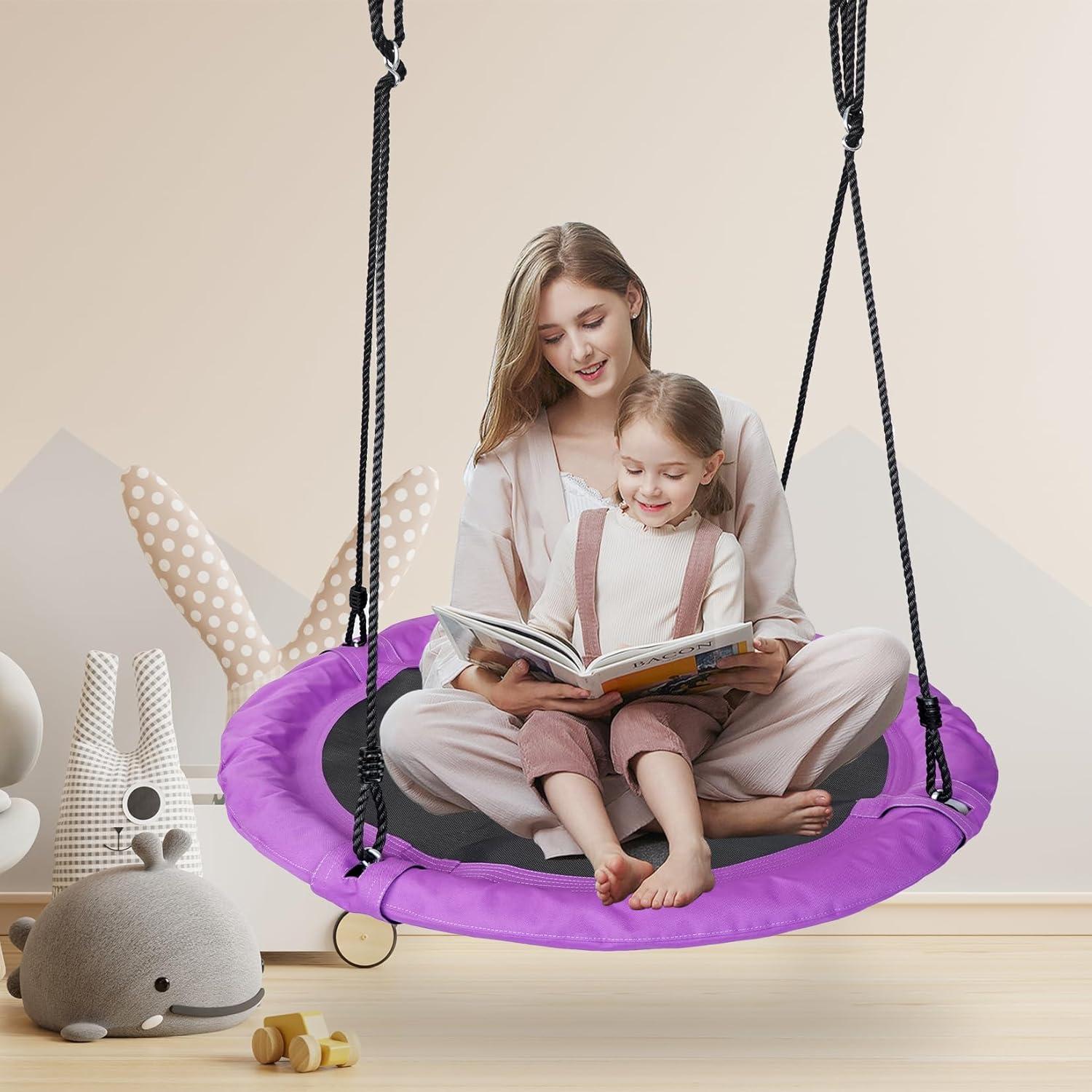 Columpio Plato JUNGLE WELL 100cm Impermeable 900D Púrpura