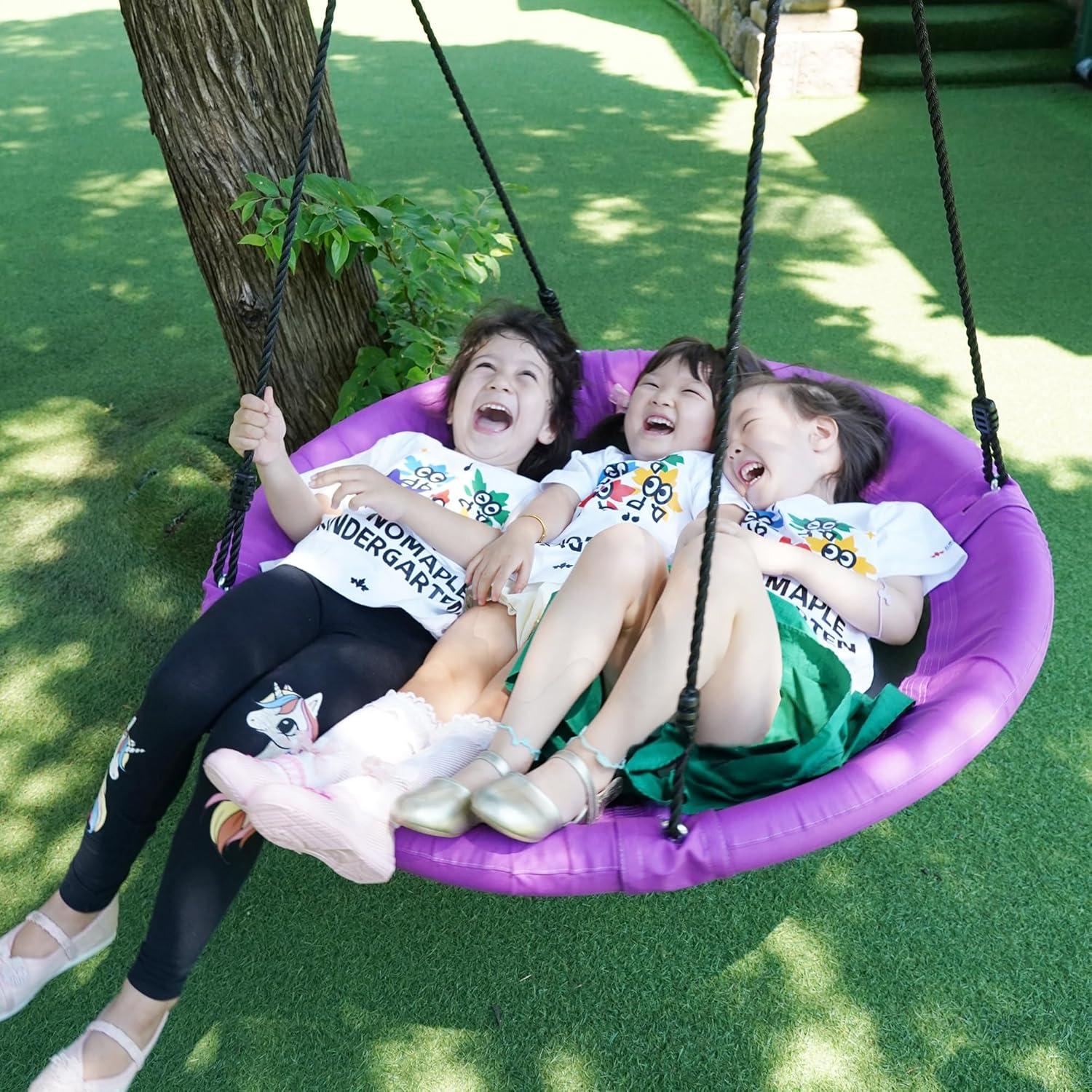 Columpio Plato JUNGLE WELL 100cm Impermeable 900D Púrpura