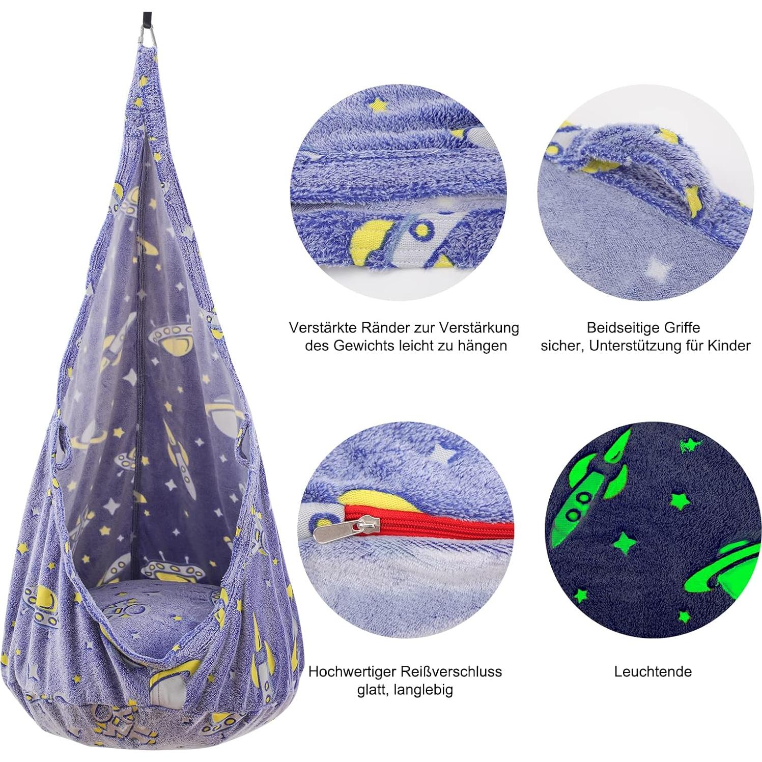 Silla de Columpio Sensorial ZAIXIA para Niños - 70 cm