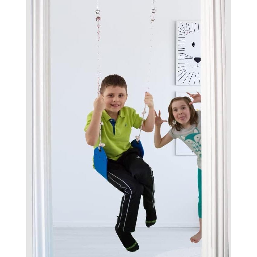 Columpio de Puerta DreamGYM Azul - Soporta 100 kg, 66-91 cm