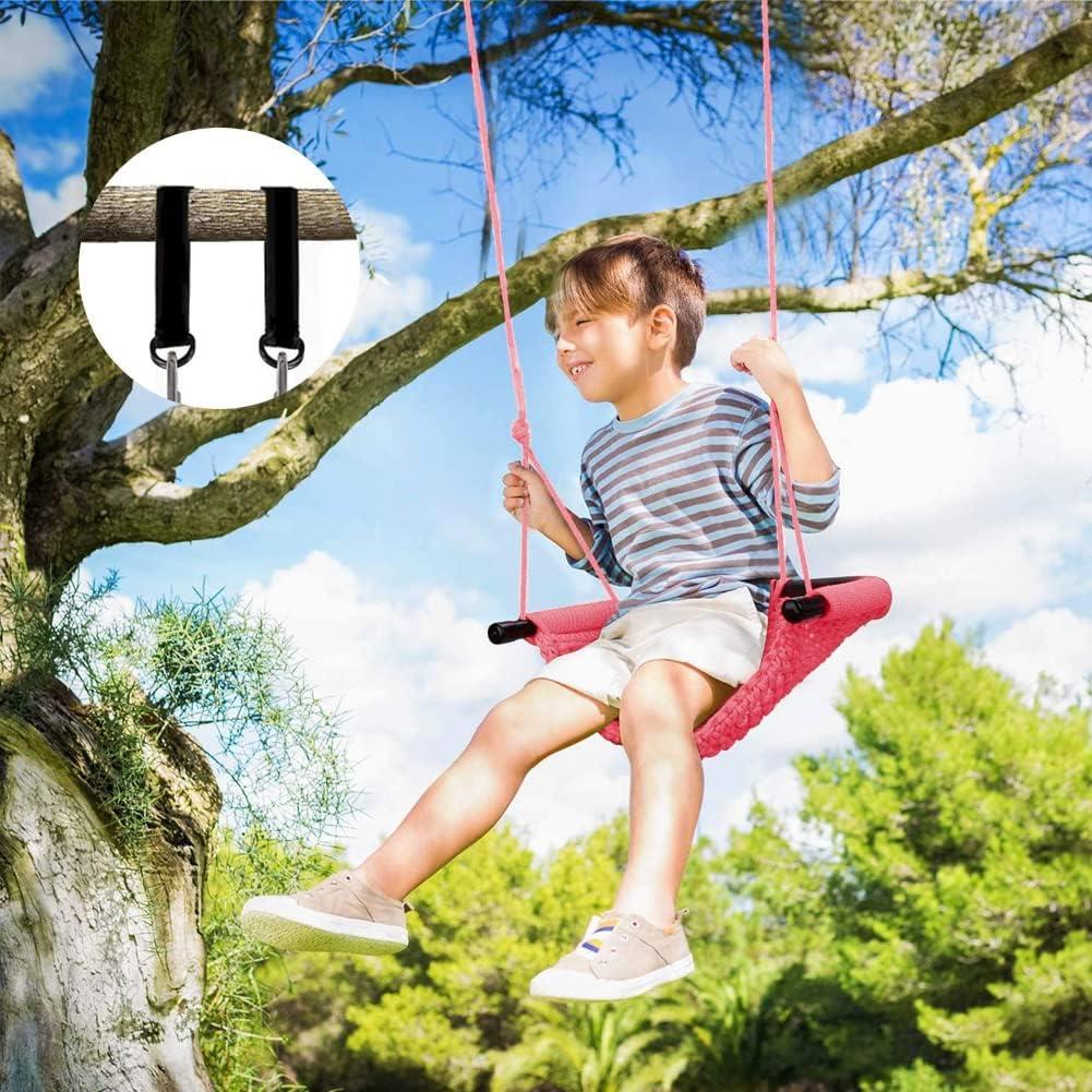 Columpio de Tejido a Mano para Niños netsTribe Rosa 200 kg