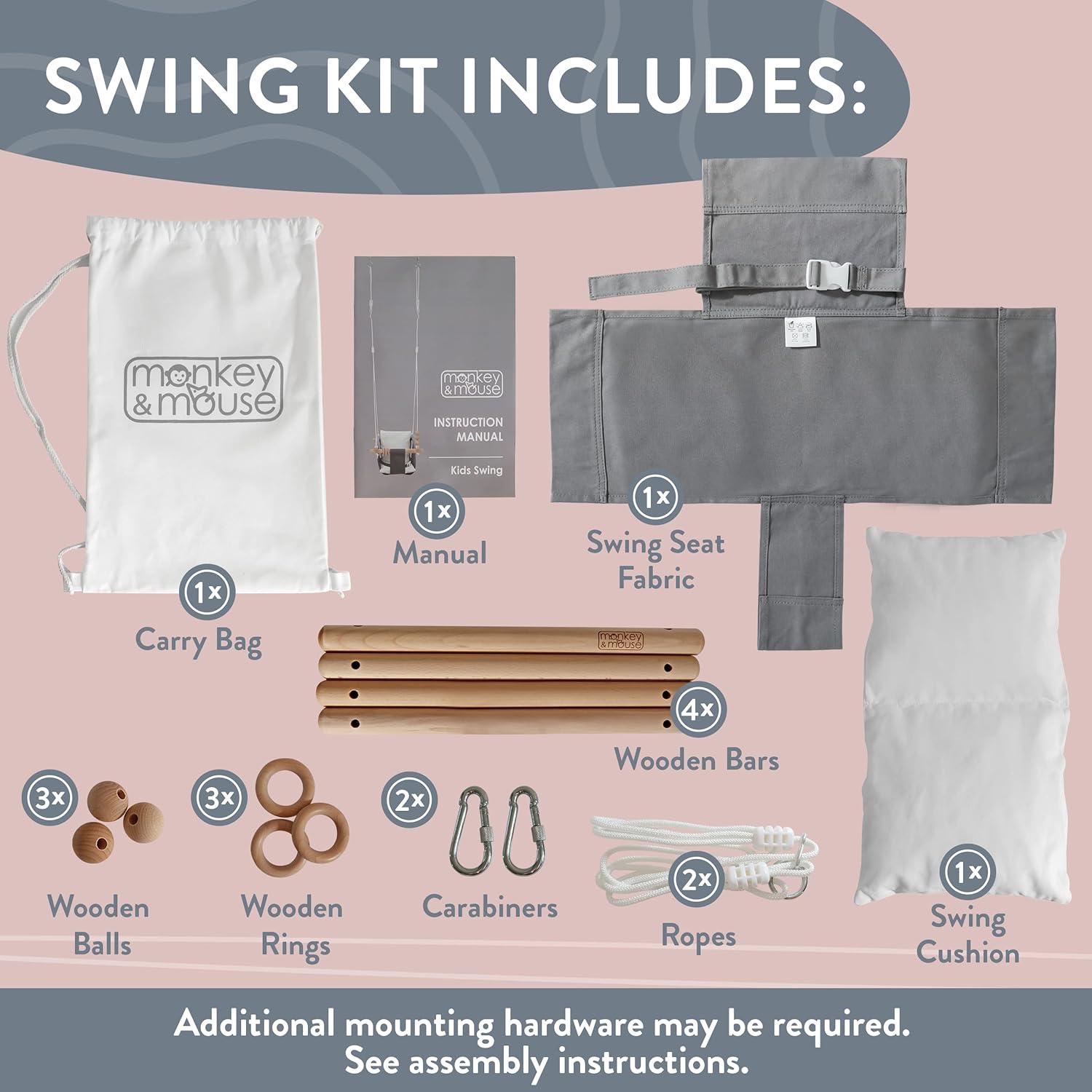 Columpio para Bebés Monkey & Mouse - Silla Colgante 1.74 kg