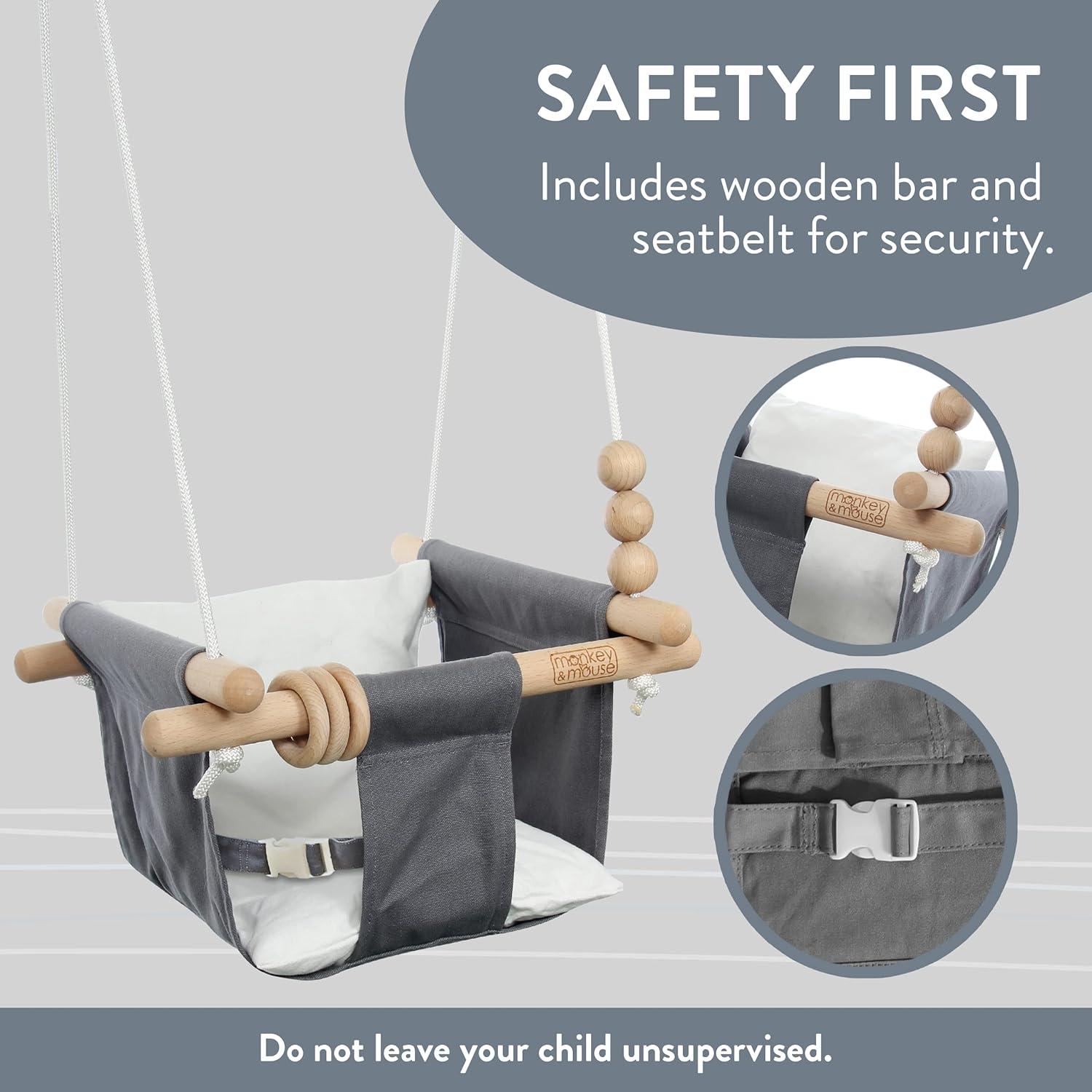 Columpio para Bebés Monkey & Mouse - Silla Colgante 1.74 kg