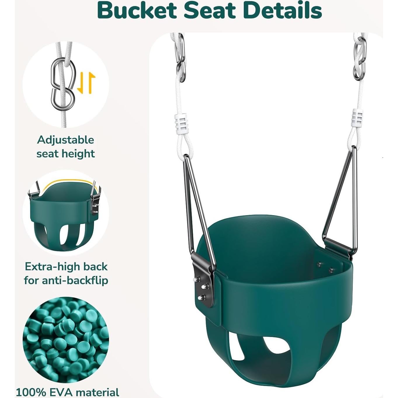 Columpio Plegable para Niños Hapfan - Soporte Metal 9kg