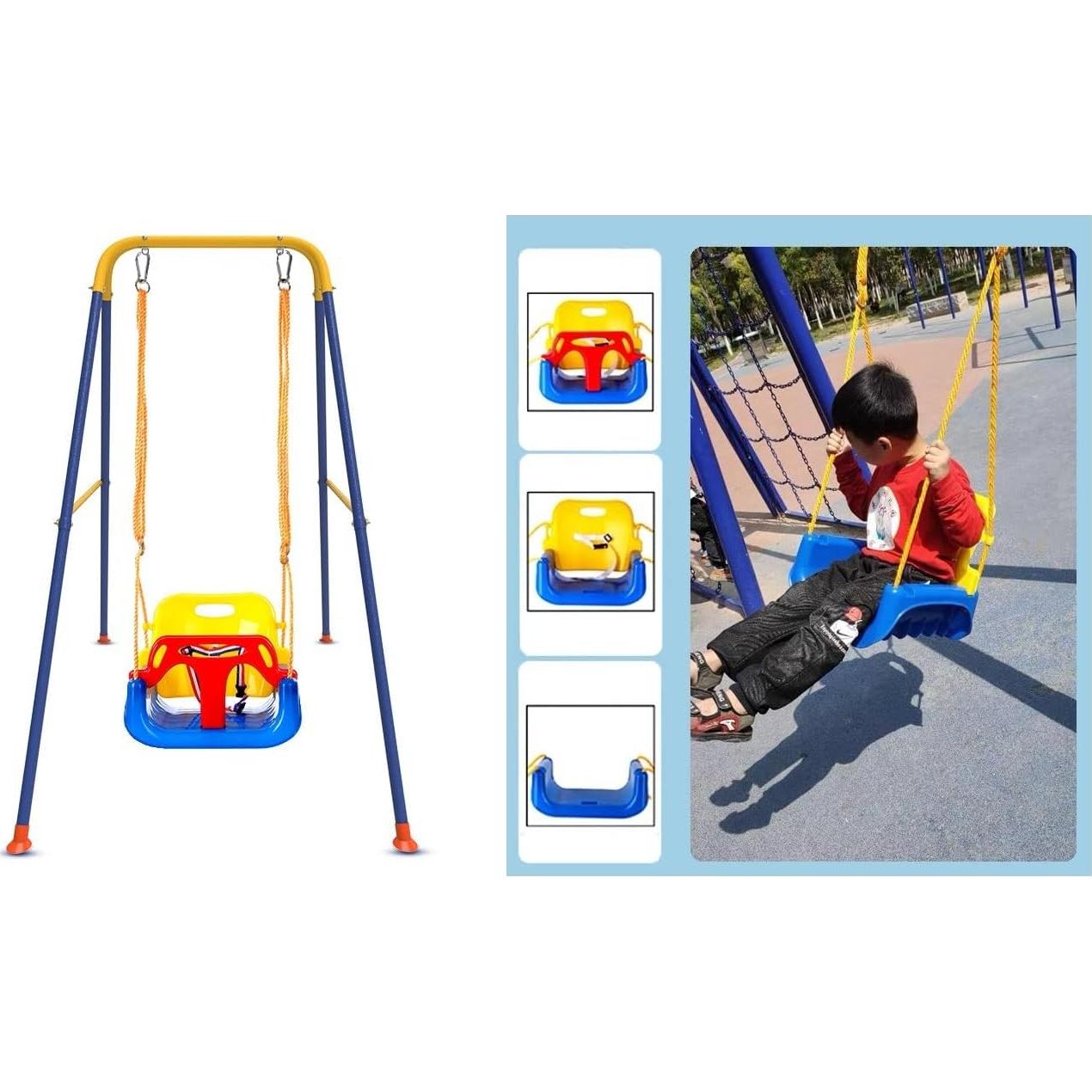 Columpio 3 en 1 Godhop para Bebés y Niños Pequeños