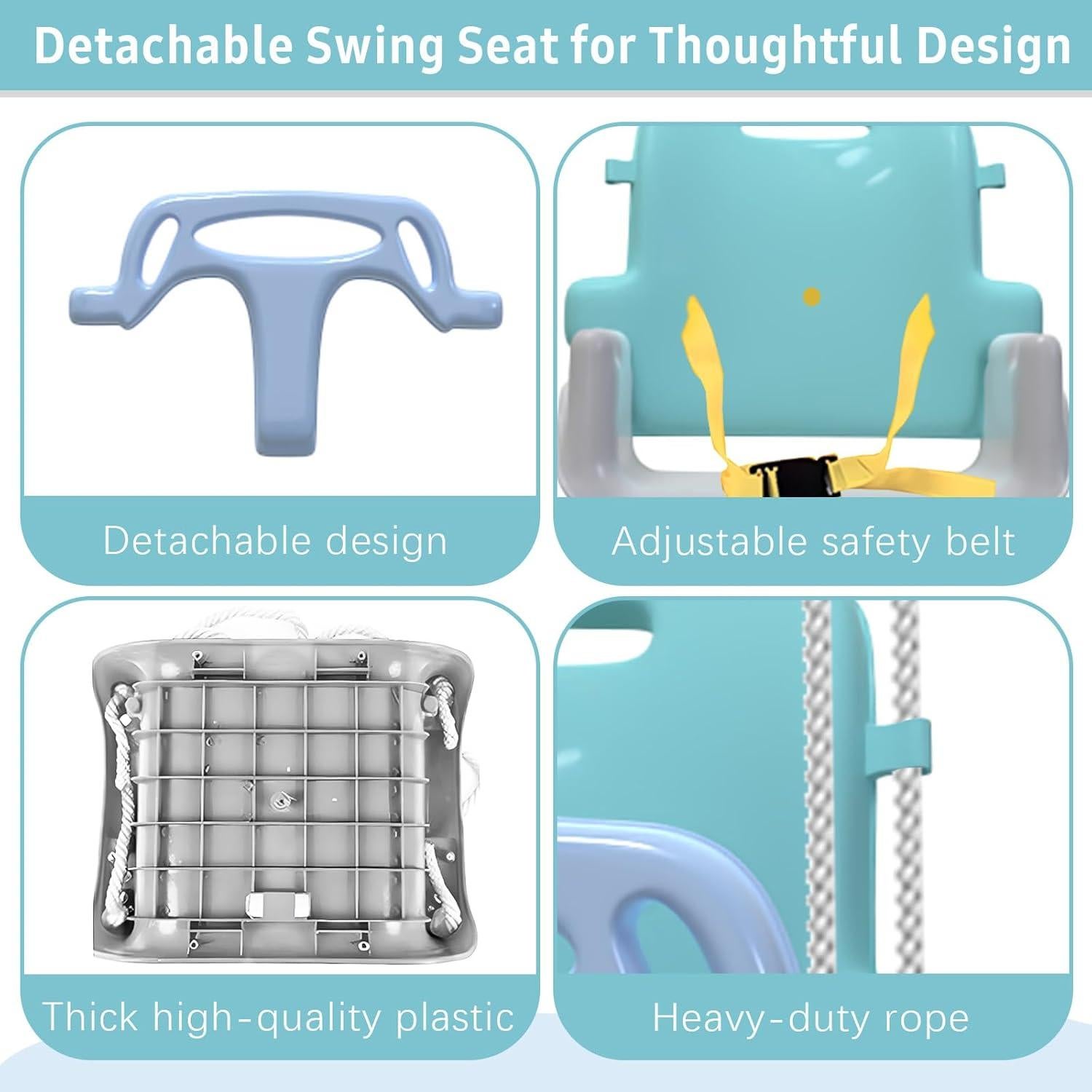 Columpio Multifuncional Plegable Yozoia para Niños - Azul