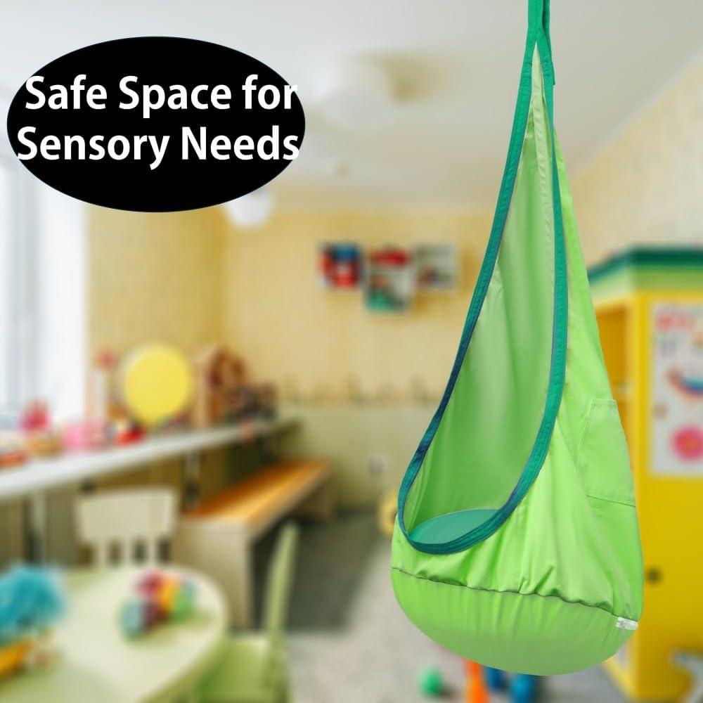Hamaca Sensorial Inflable King Mills para Niños Autistas Verde
