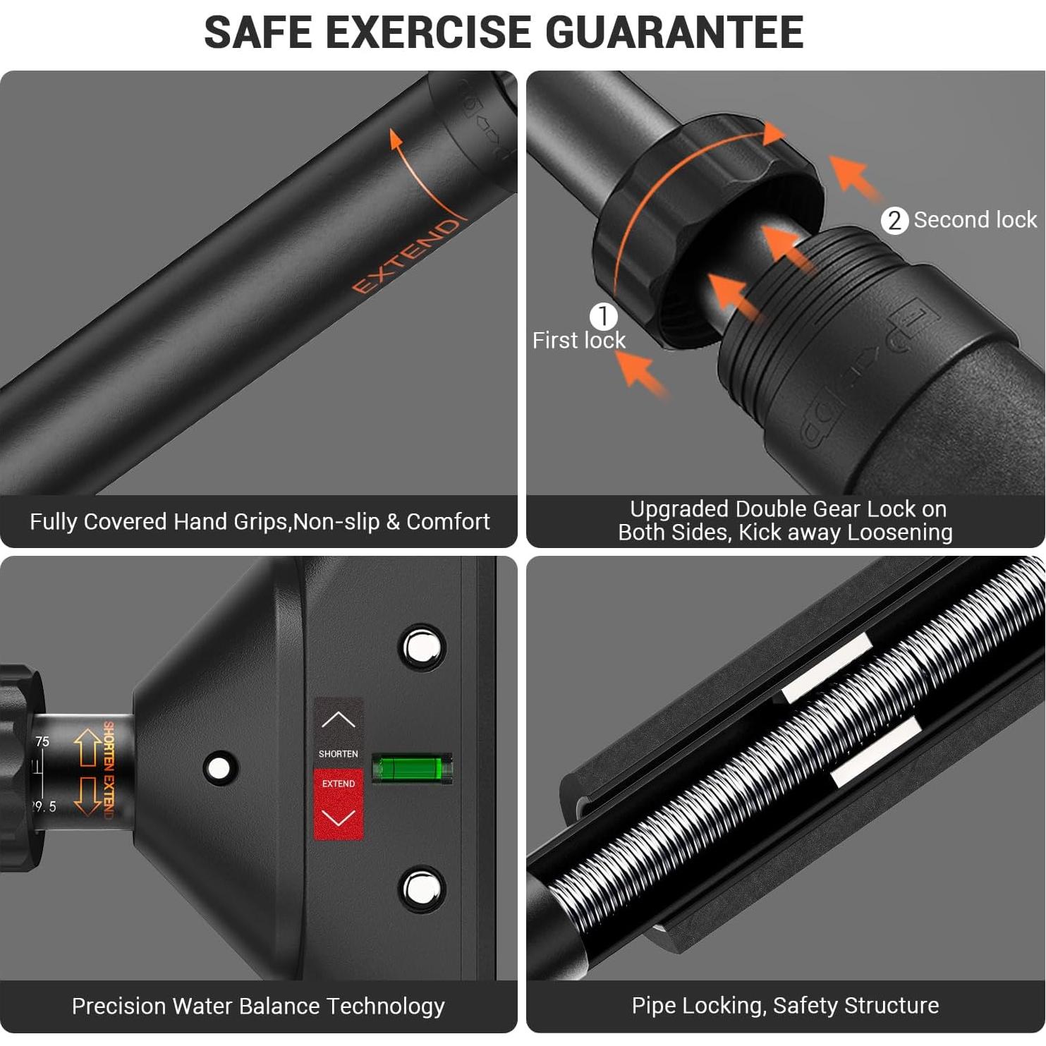 Barra de Dominadas Sportneer Ajustable 75-94 cm 200 kg