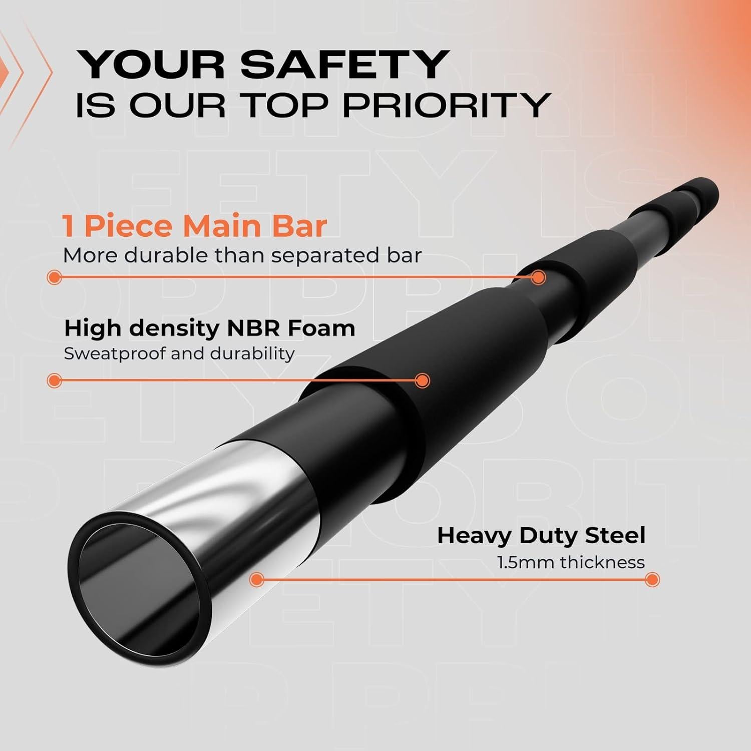 Barra de Dominadas Yes4All Multiagarre 136 kg Acero Inoxidable