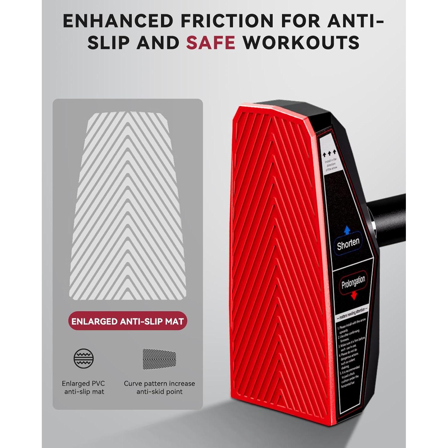 Barra de Dominadas HAPBEAR Ajustable para Marco de Puerta