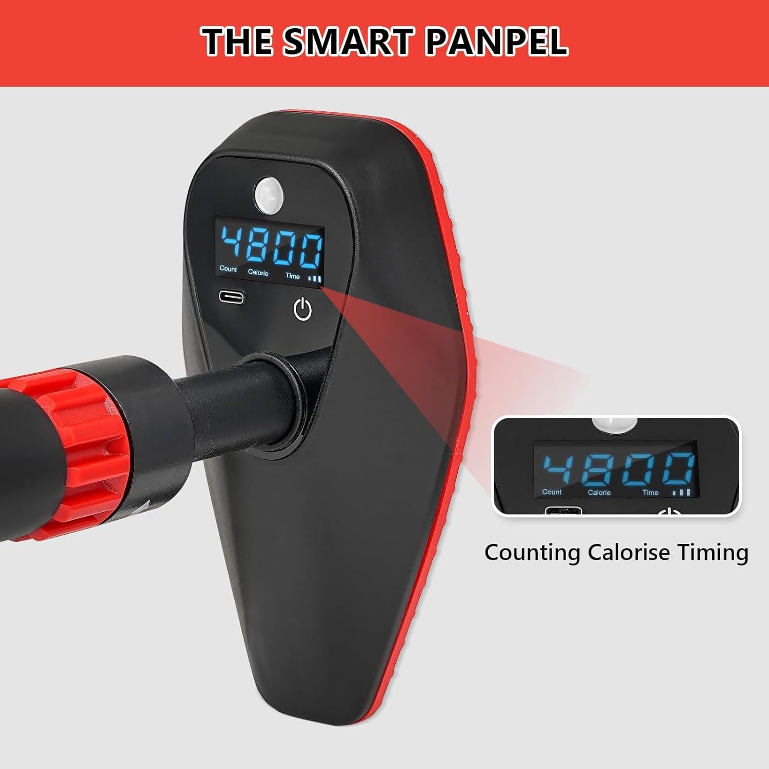 Barra de Dominadas Ajustable BoxactionsS con Contador Digital