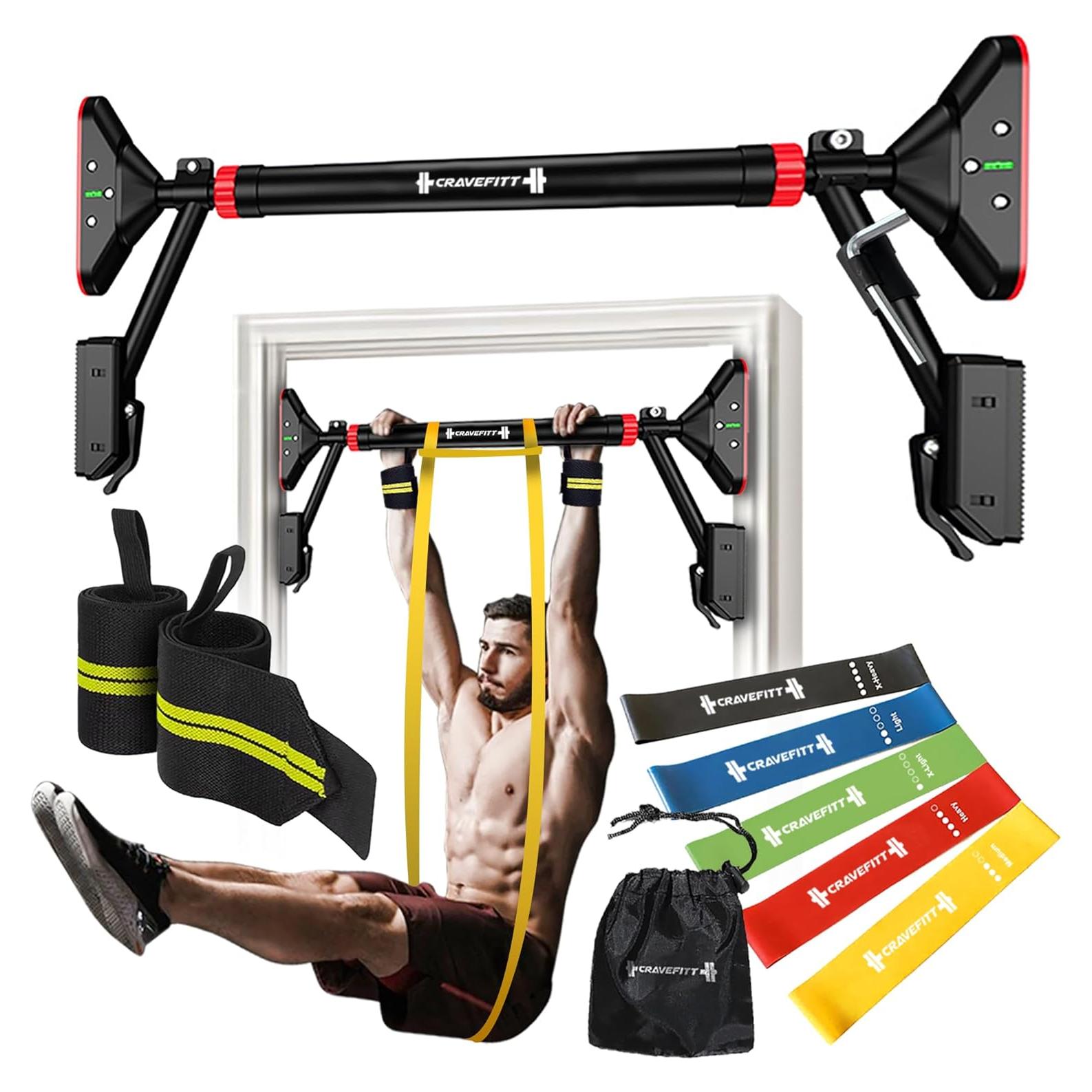 Barra de Dominadas Ajustable Cravefitt para Puerta 75.9-90.2 cm